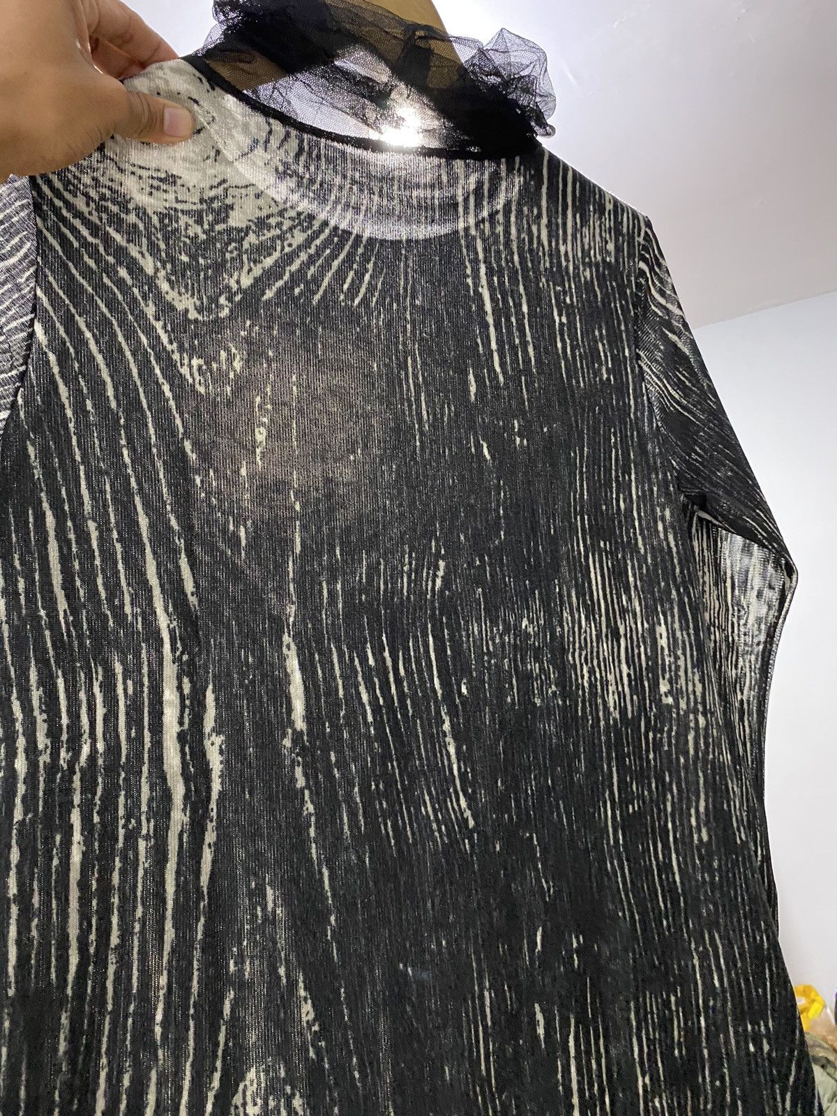 Japanese Brand × Vintage Japanese Jpg style mesh top longsleeve Size US M / EU 48-50 / 2 - 7 Thumbnail