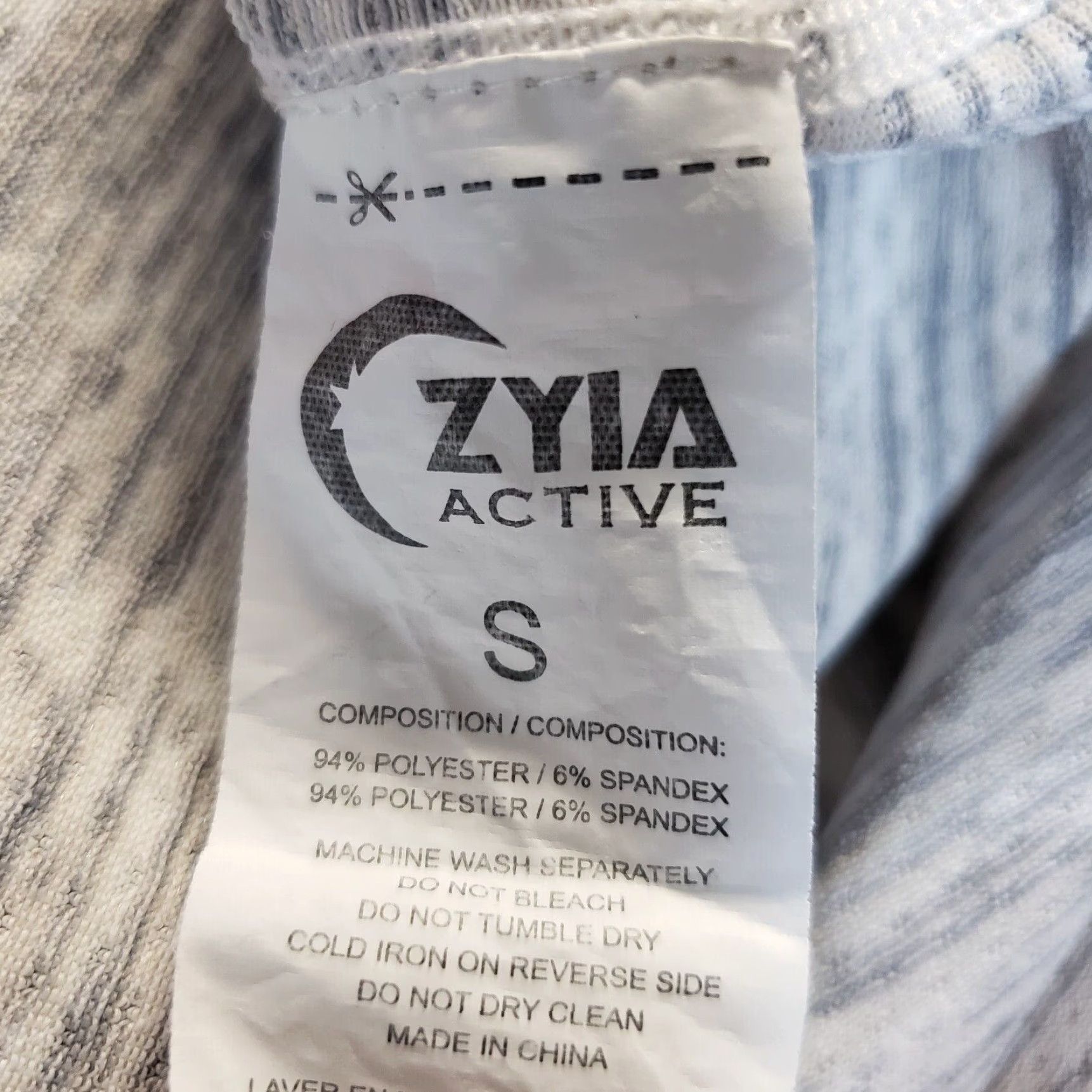 Vintage Zyia Womens Pullover Top Sz S Gray White Space Dyed Long Sleeve Round Neck Activewear-Style Shirt Womens Short Description Not Included Size S / US 4 / IT 40 - 5 Thumbnail