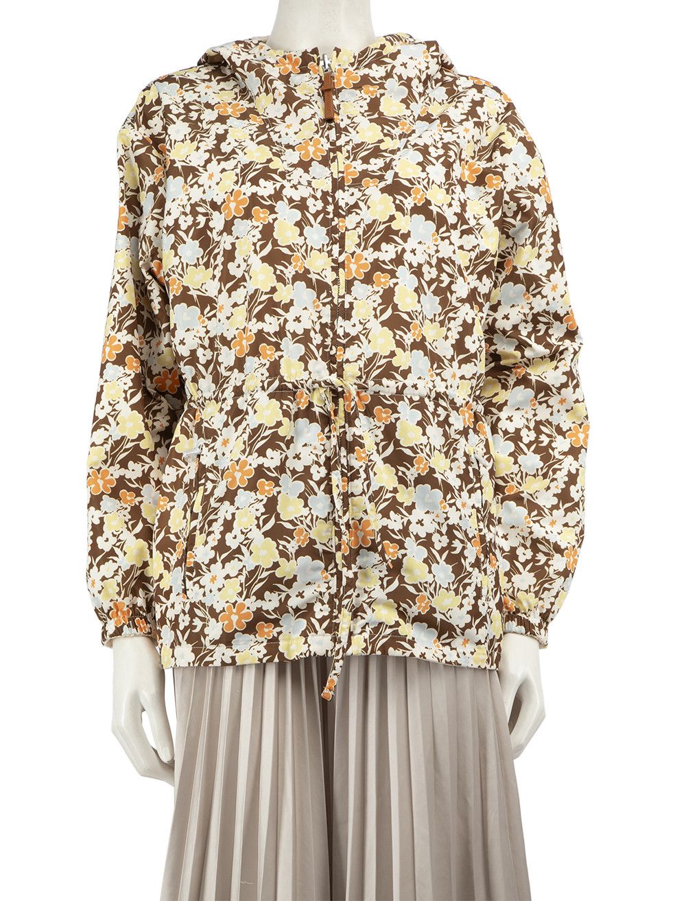 Tory Burch Floral Hooded Raincoat Size XS / US 0-2 / IT 36-38 - 1 Thumbnail