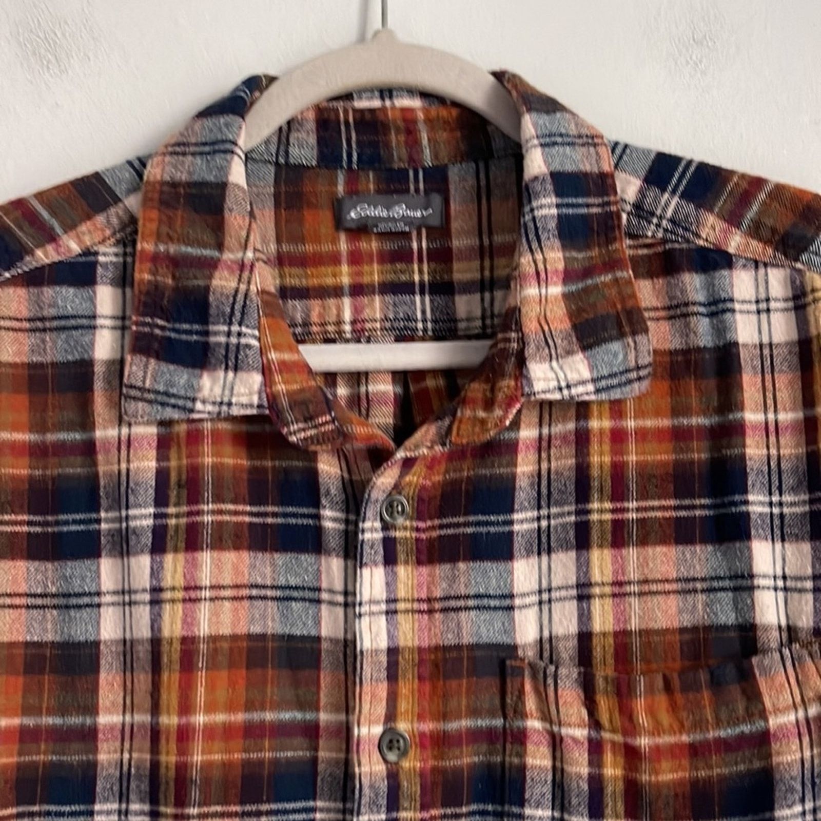 Eddie Bauer Eddie Bauer 100% cotton flannel plaid button down shirt XL Size US XL / EU 56 / 4 - 2 Thumbnail