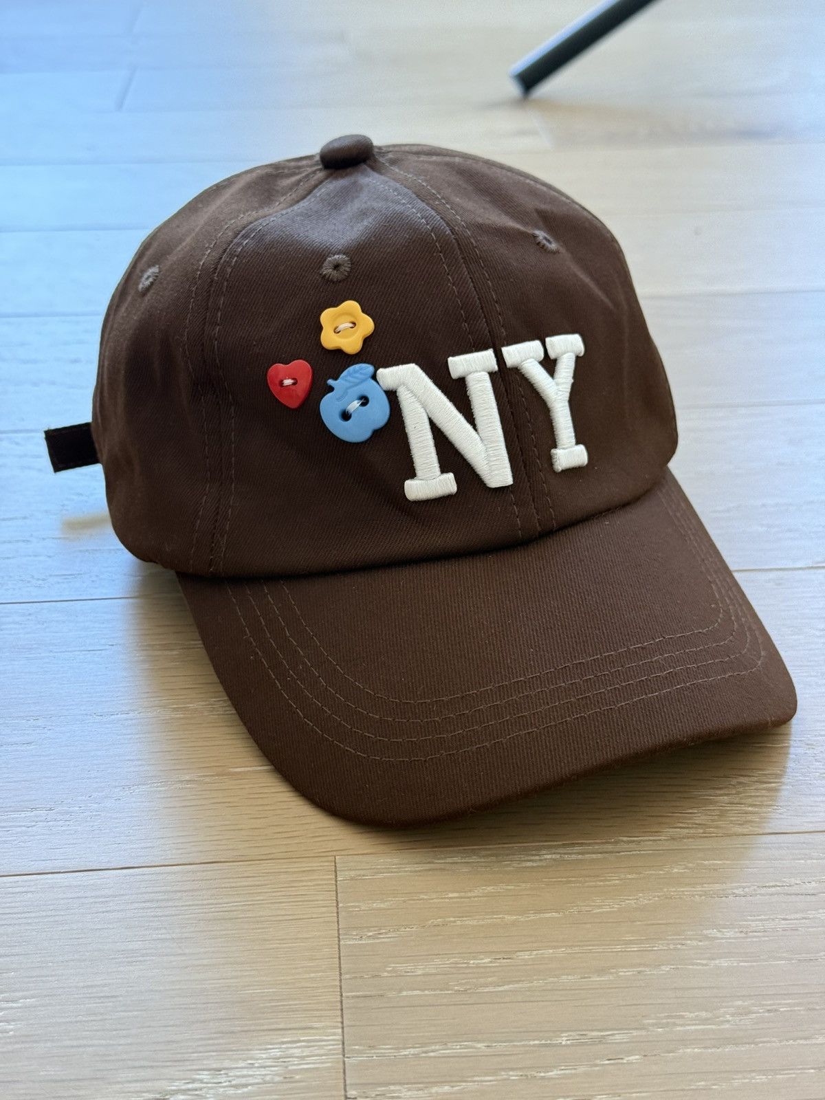 Other Brown New York Hat with Buttons Size ONE SIZE - 1 Thumbnail
