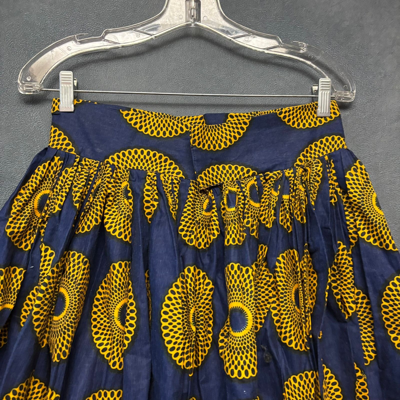 Other Abstract Kiputo Skirt African Print Peacock Feather Line Art Size 28" / US 6 / IT 42 - 6 Thumbnail