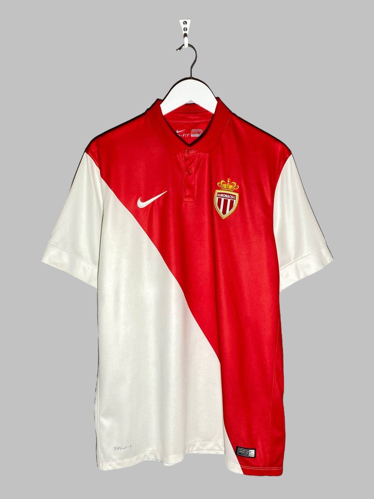 Nike Nike AS Monaco 2014 2015 Home Football Shirt Soccer Jersey Size US L / EU 52-54 / 3 - 1 Thumbnail