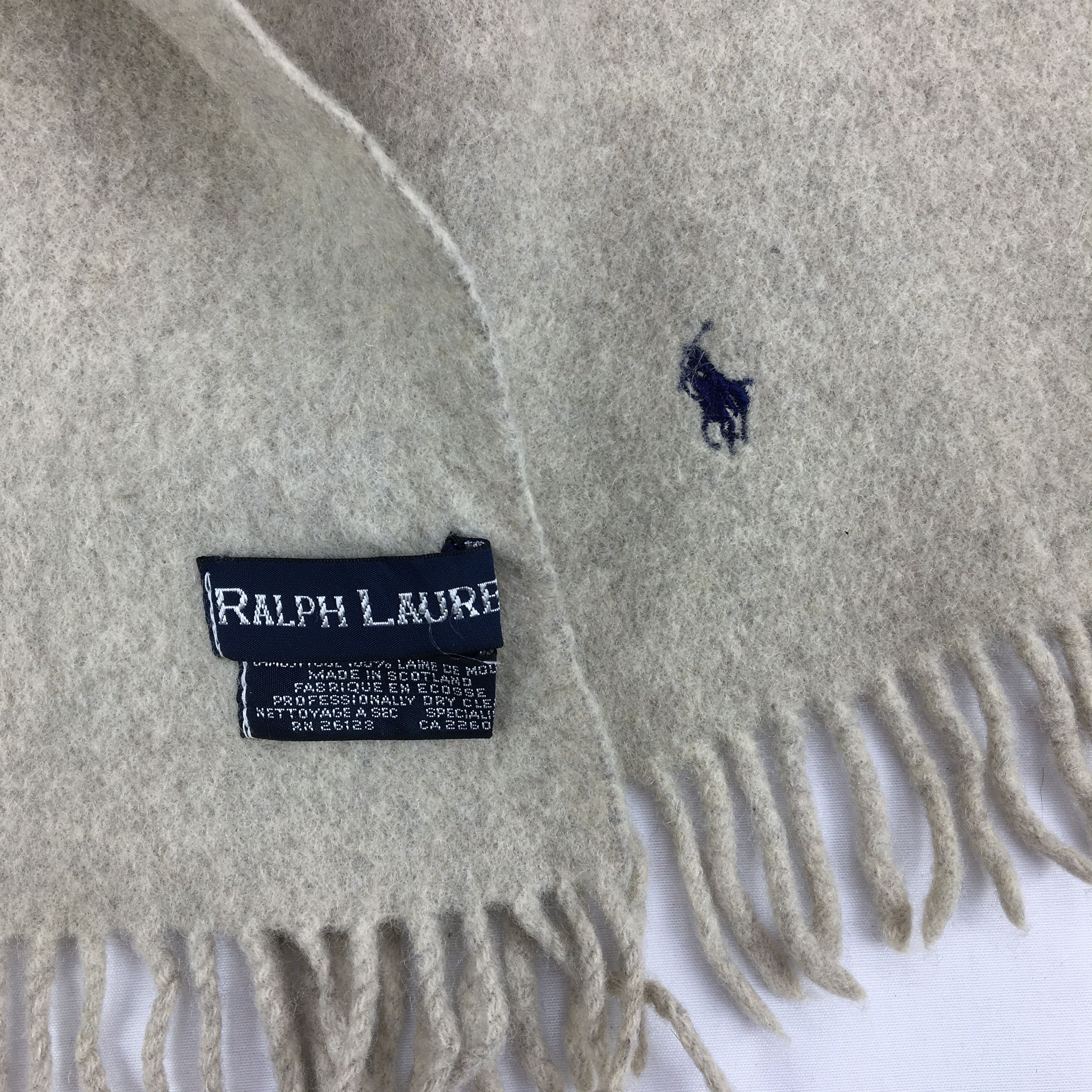 Polo Ralph Lauren Vintage Polo Ralph Lauren Scarf Muffler Wool Winter Scarves Size ONE SIZE - 4 Thumbnail