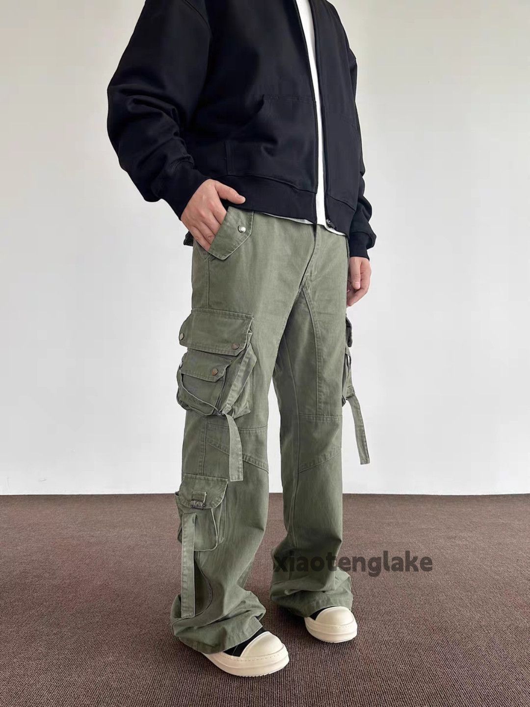 Designer × Japanese Brand × Vintage washed faded utility punk grunge bootcut cargo pants Size US 30 / EU 46 - 6 Thumbnail