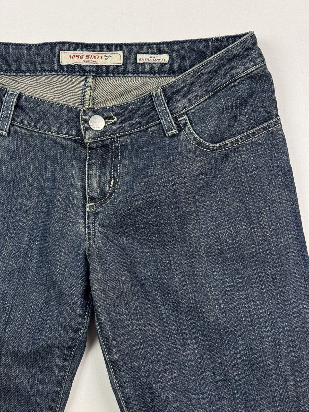Miss Sixty Y2K Miss Sixty Extra Low TY Flared Leg Women’s Jeans Size 31" - 6 Thumbnail
