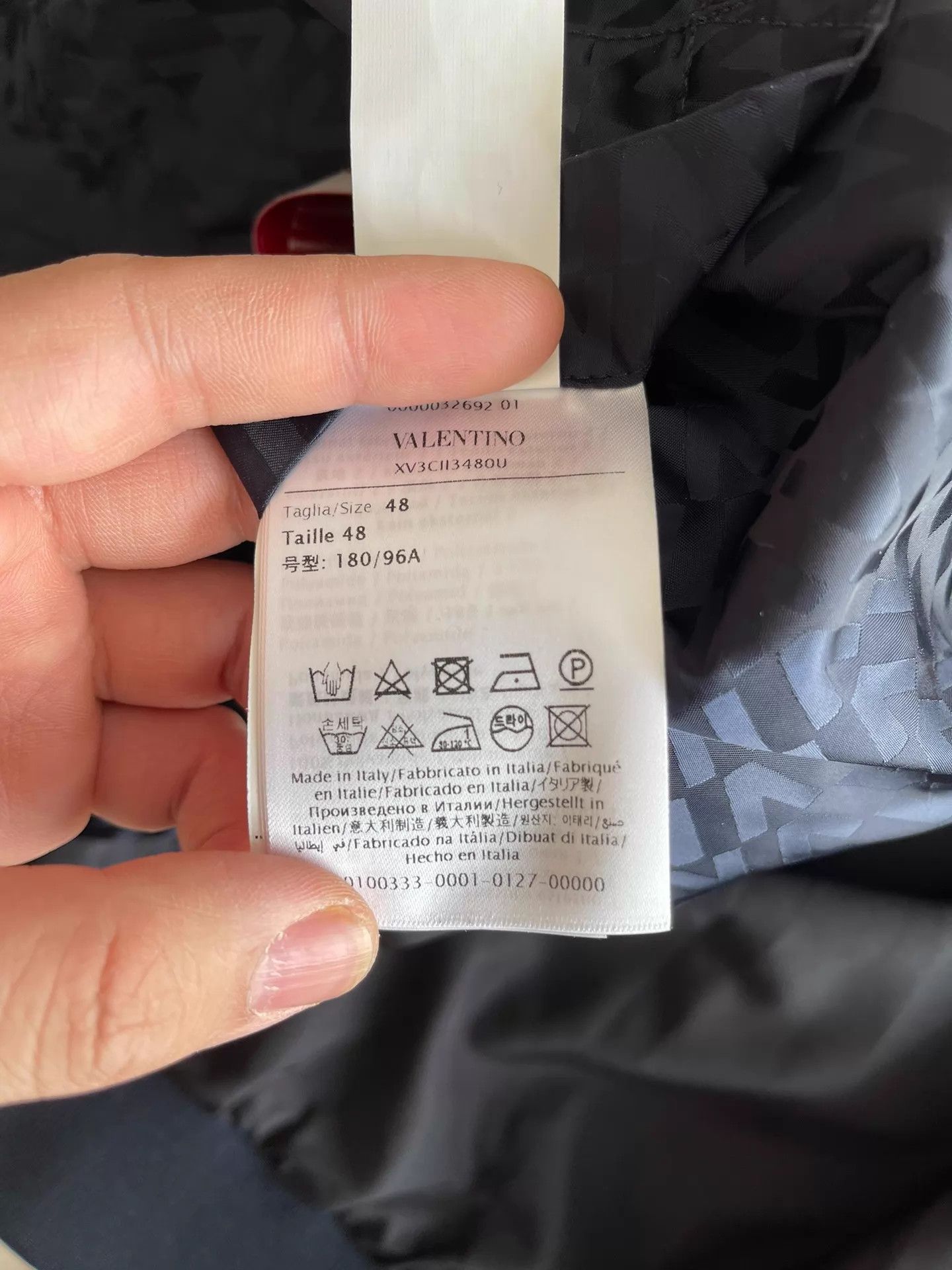 Valentino Valentino New Full Logo 48 Oversized Reflective Jkt Size US M / EU 48-50 / 2 - 7 Thumbnail