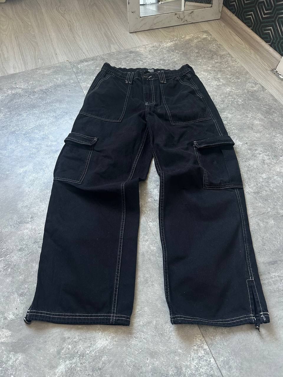Pre-owned Hysteric Glamour X If Six Was Nine Baggy Black Cargo Pants Y2k Style If Six Was Nine Style (size 32)