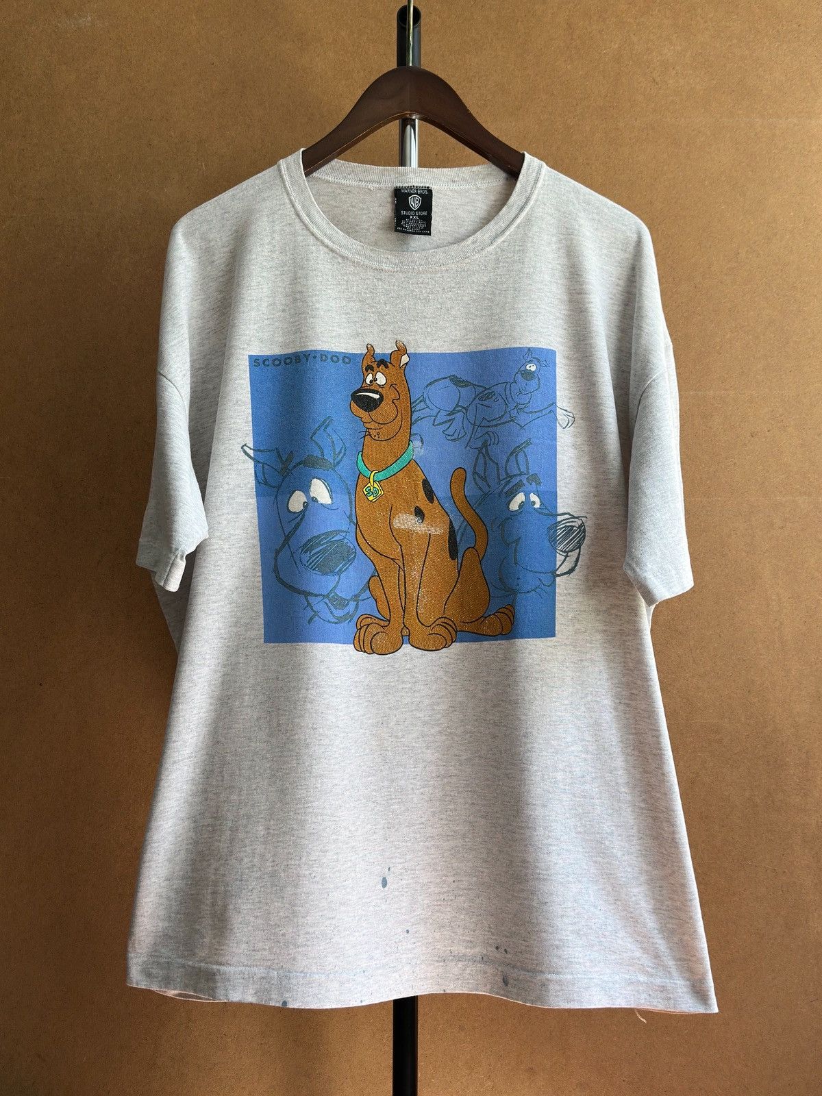 Warner Bros Vintage 1996 Scooby Doo Warner Bros Single Stitch Promo Tee Size US XXL / EU 58 / 5 - 1 Thumbnail
