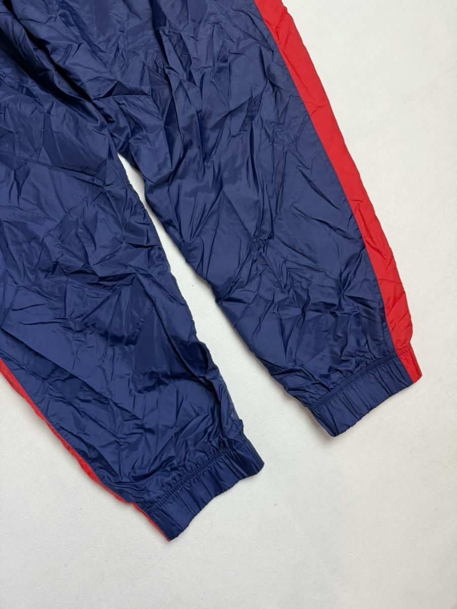 Nike × Vintage Nike track pants navy white red vintage style nylon Size US 34 / EU 50 - 6 Thumbnail
