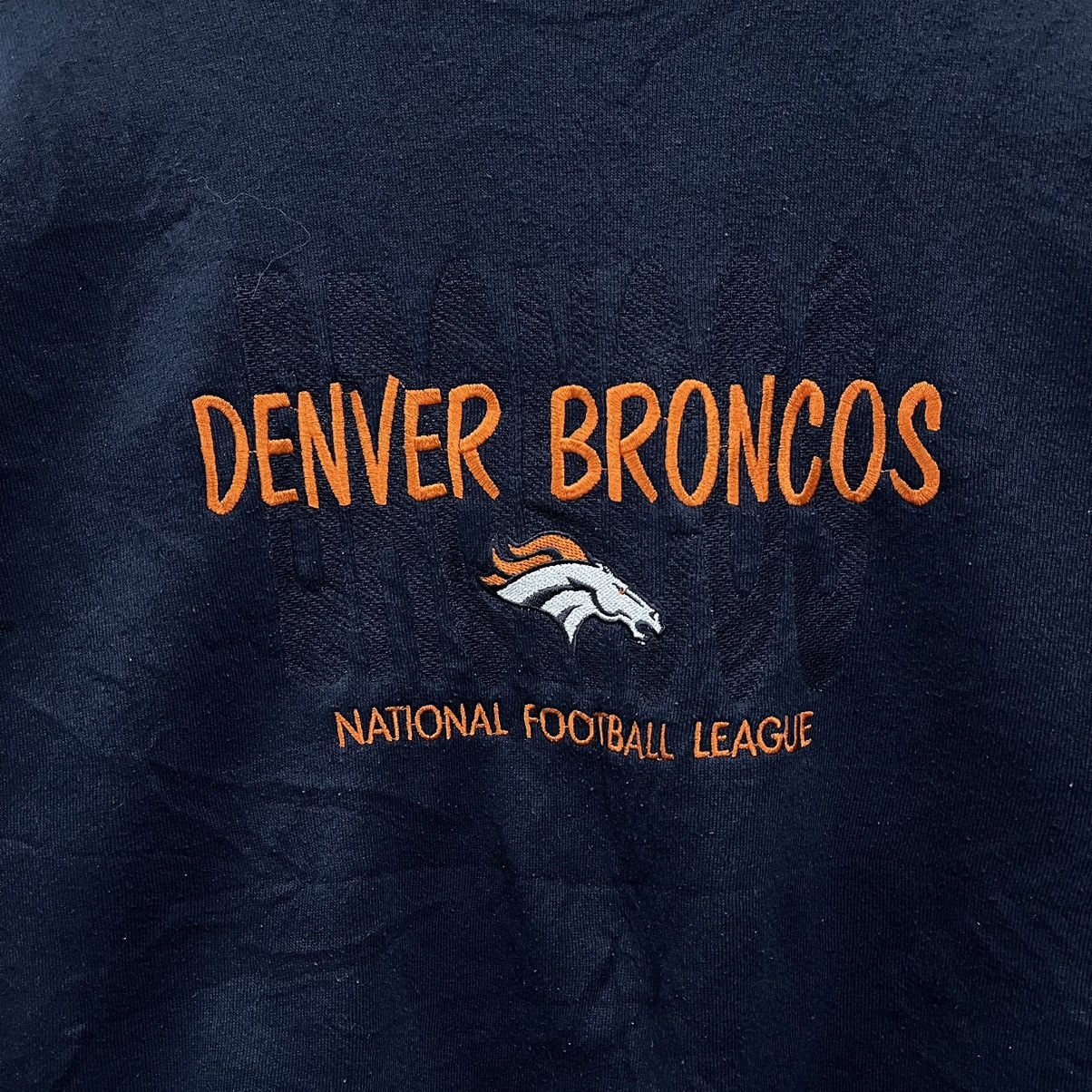 NFL Vintage 90s Denver Broncos NFL Sweatshirt Pullover Size US XL / EU 56 / 4 - 2 Thumbnail