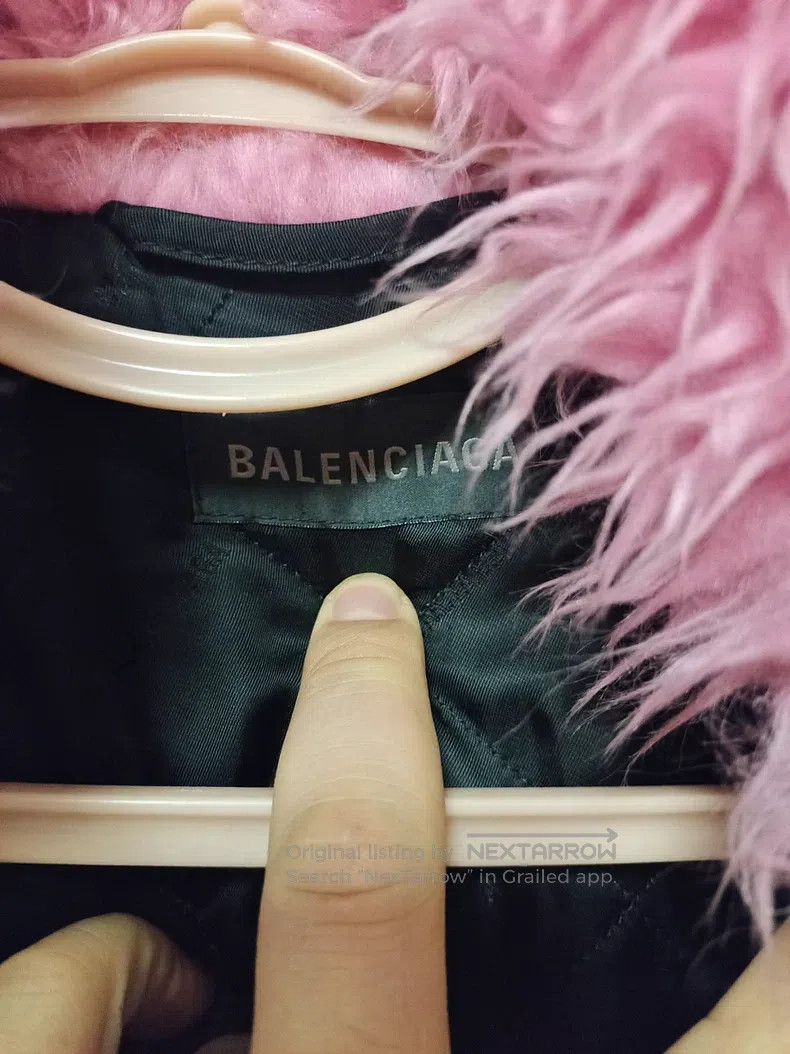 Balenciaga Balenciaga Pink lambswool jacket Size XS / US 0-2 / IT 36-38 - 3 Thumbnail