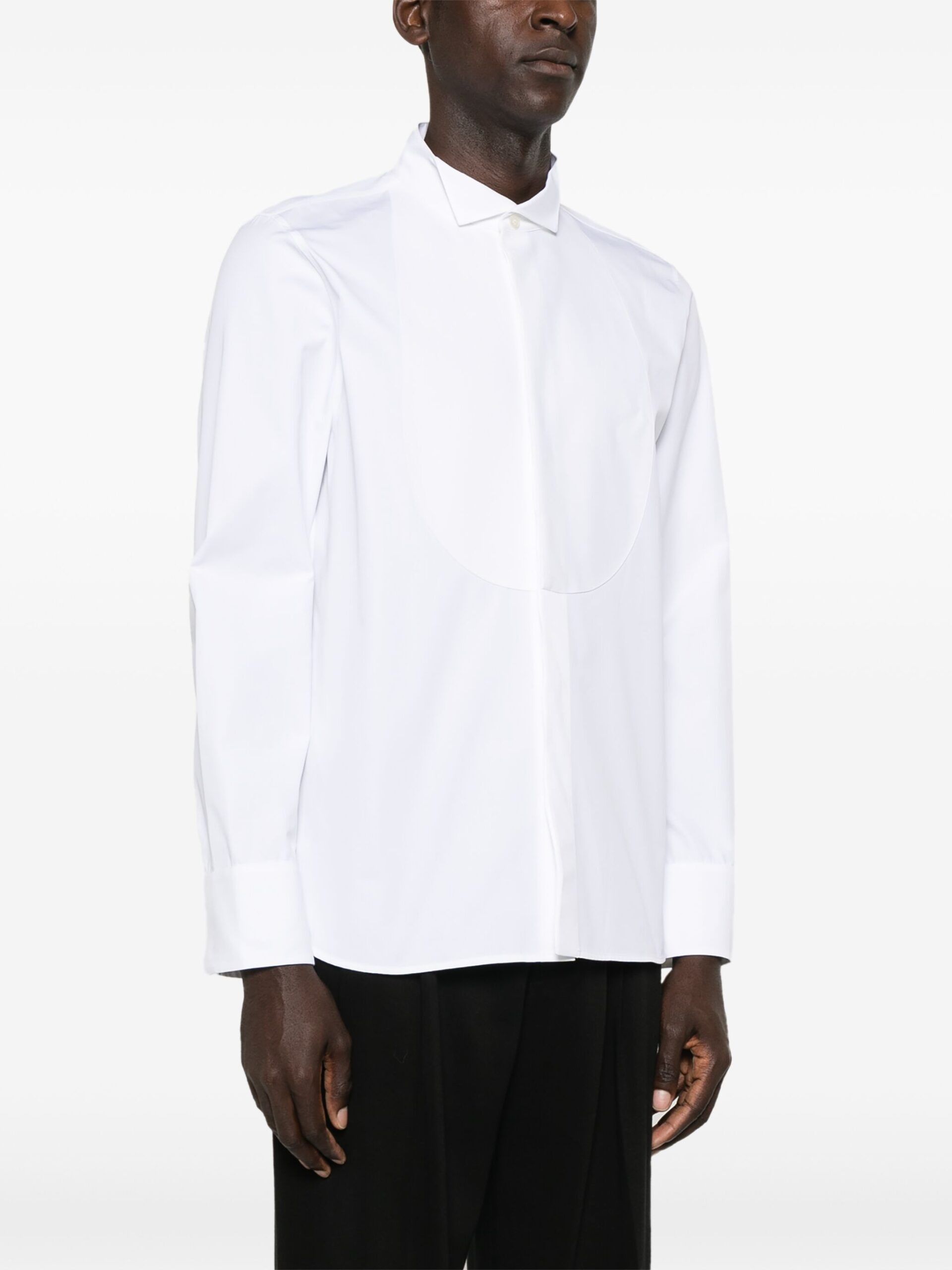 Saint Laurent Paris o1s1wg110126 800409 Chemise S36M Contrast Shirt in White Size US S / EU 44-46 / 1 - 3 Thumbnail