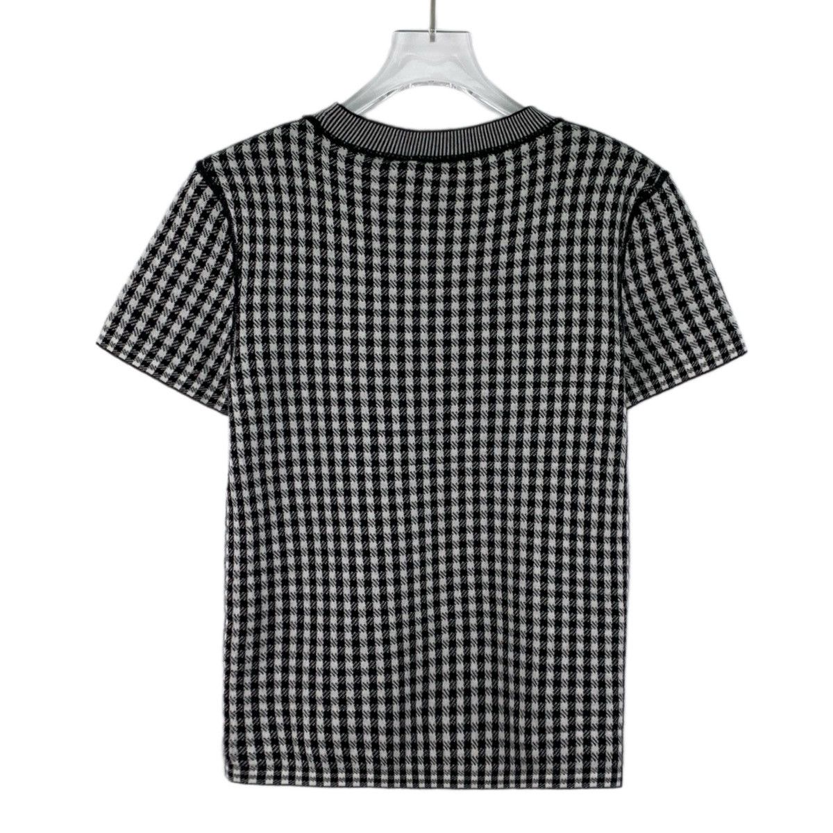 Dior Dior Checkered Cashmere Knit Short Sleeve K26WX Size XS / US 0-2 / IT 36-38 - 2 Thumbnail