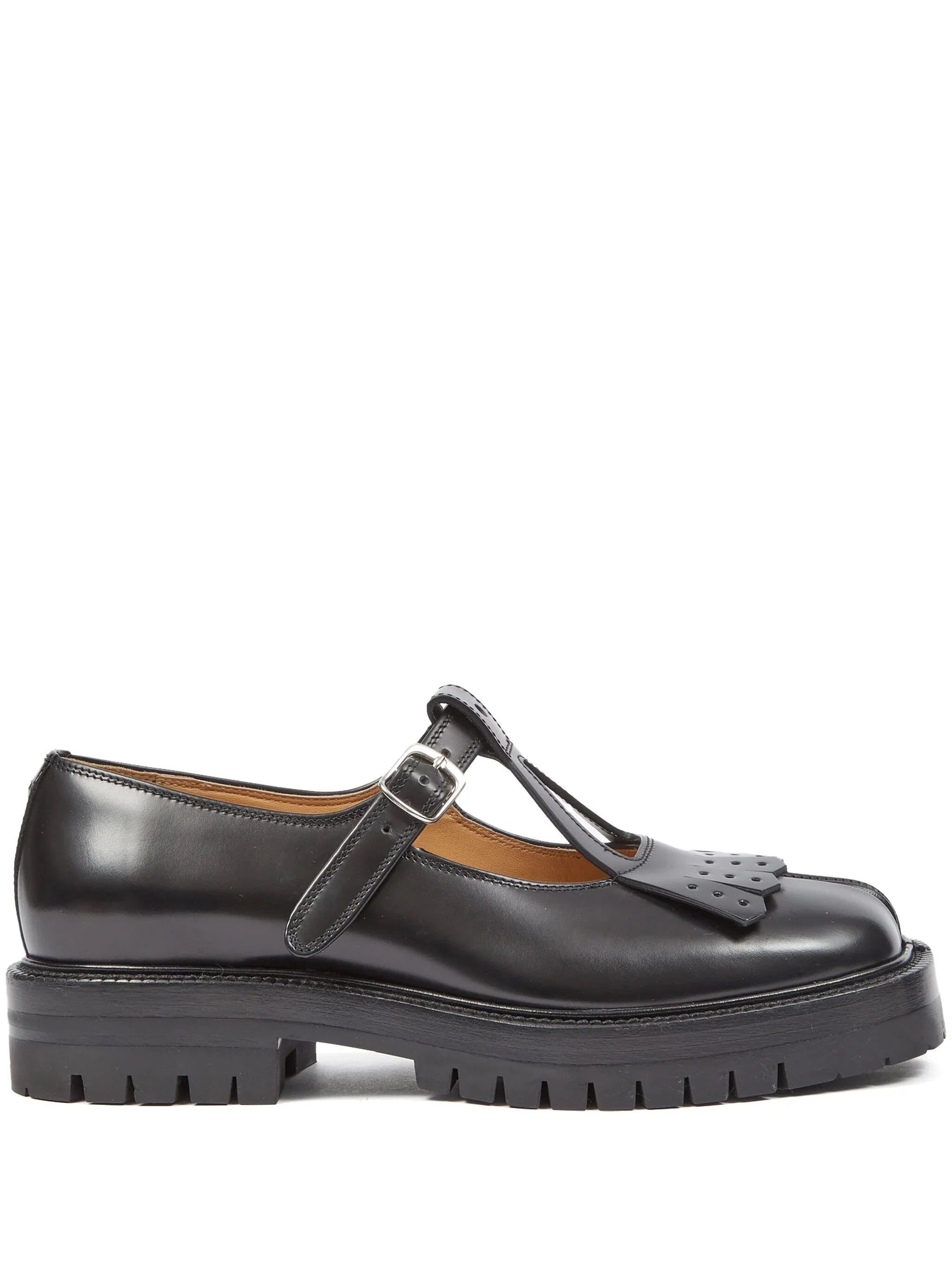 Maison Margiela oc11z0825 Tabi Mary Jane Shoes in Black Size US 9 / IT 39 - 1 Thumbnail