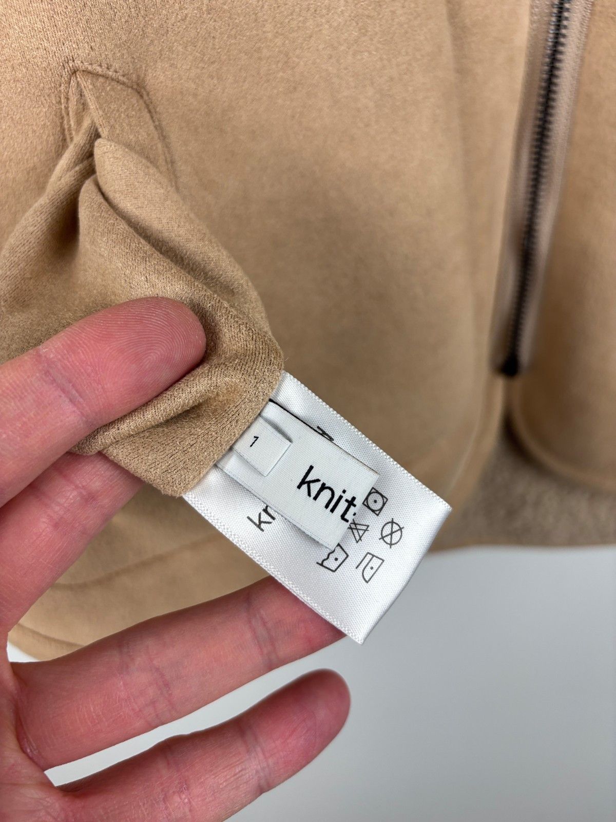 Other Womens Knit-ted Double-Sided Fleece Vest Jacket Beige Size 1 Size S / US 4 / IT 40 - 5 Thumbnail