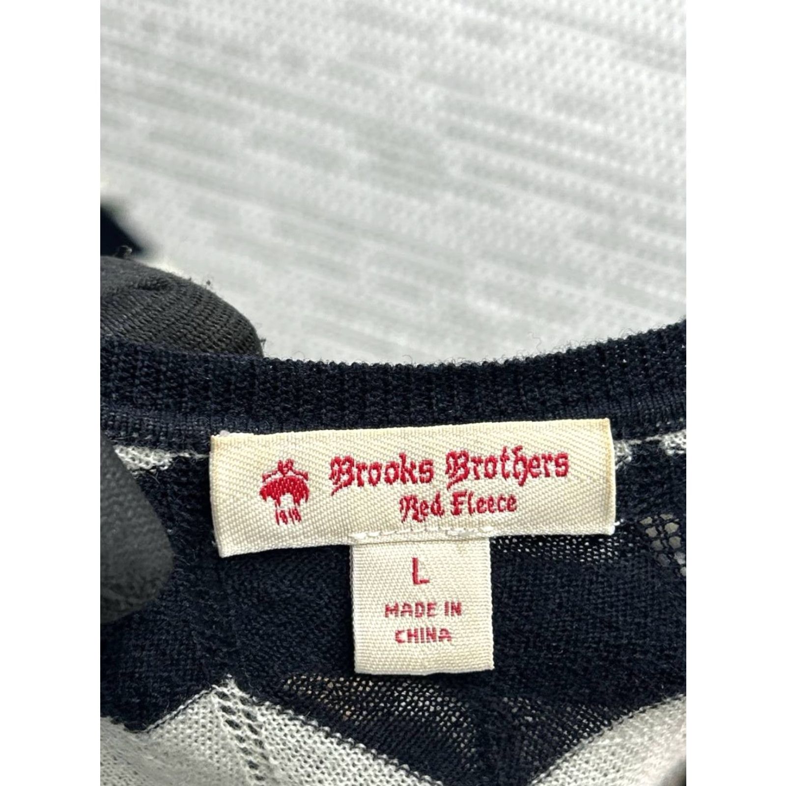 Brooks Brothers Brooks Brothers Red Fleece Cardigan Sweater Womens Large Multicolor Chevron Knit Size L / US 10 / IT 46 - 5 Thumbnail