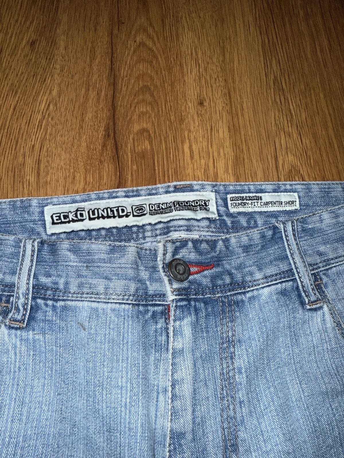 Ecko Unltd. patch work light blue foundry carpenter shorts Size US 36 / EU 52 - 3 Thumbnail