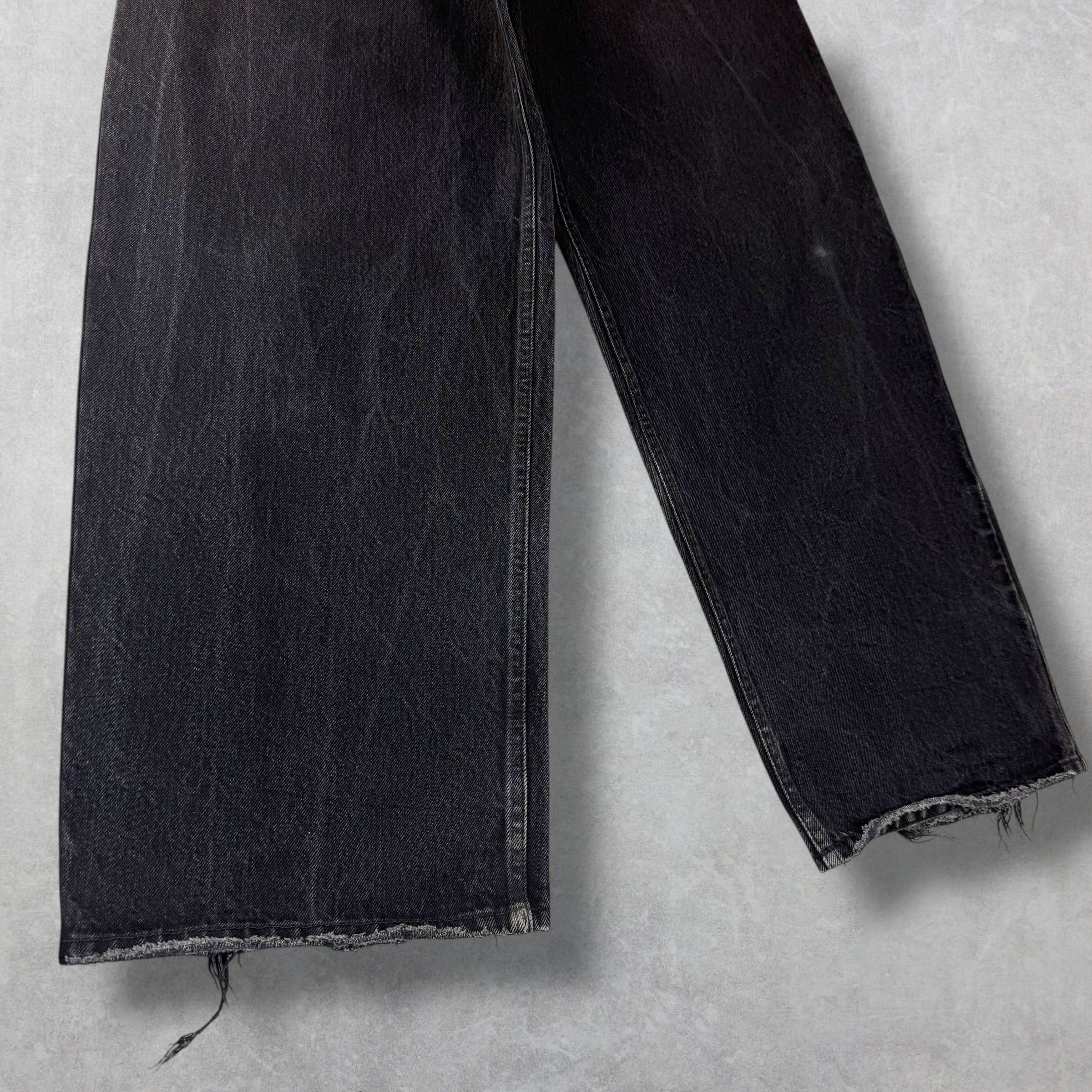 Balenciaga Balenciaga Baggy Distressed Hem Black Jeans S (32) Size US 32 / EU 48 - 5 Thumbnail