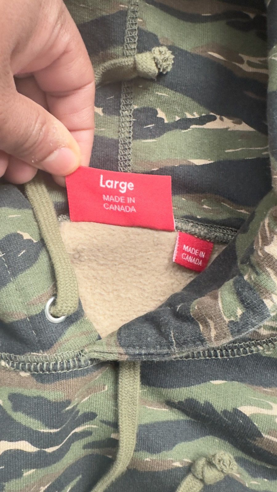 Supreme Supreme Tiger Stripe hoodie size L Size US L / EU 52-54 / 3 - 3 Thumbnail