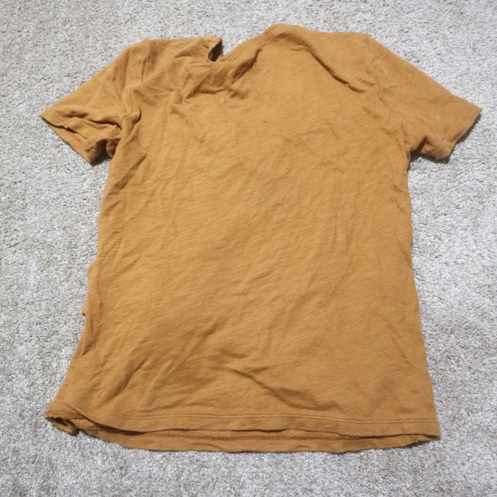 Old Navy Old Navy Shirt Women's XS V-Neck Short Sleeve Brown - Casual Knit T-Shirt Adults, Basic Stretchable Colorful City Style Size 26" / US 2 / IT 38 - 6 Thumbnail