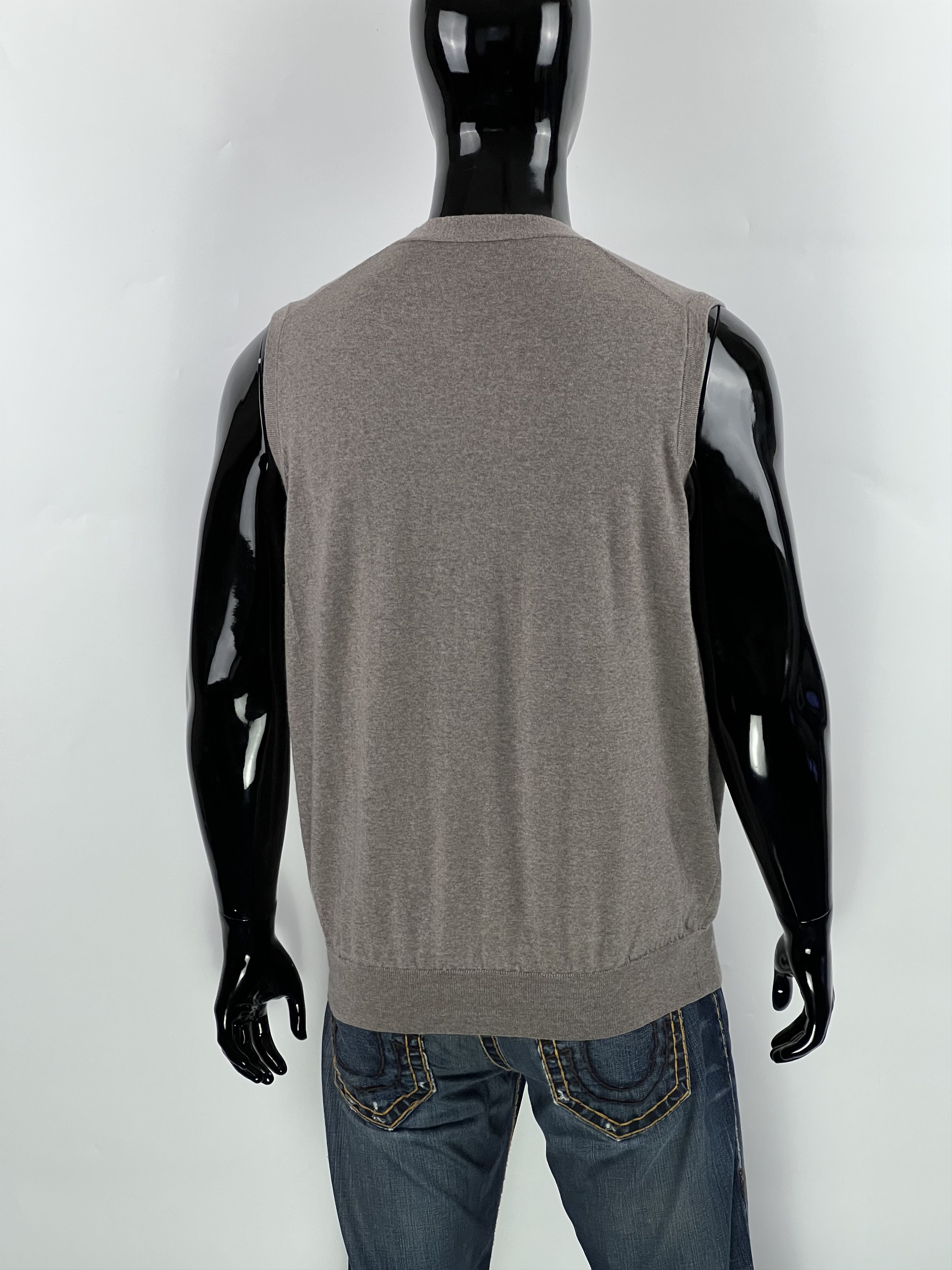 Canali Canali Merino Wool V-Neck Sweater Vest Size IT56 Size US XL / EU 56 / 4 - 2 Thumbnail