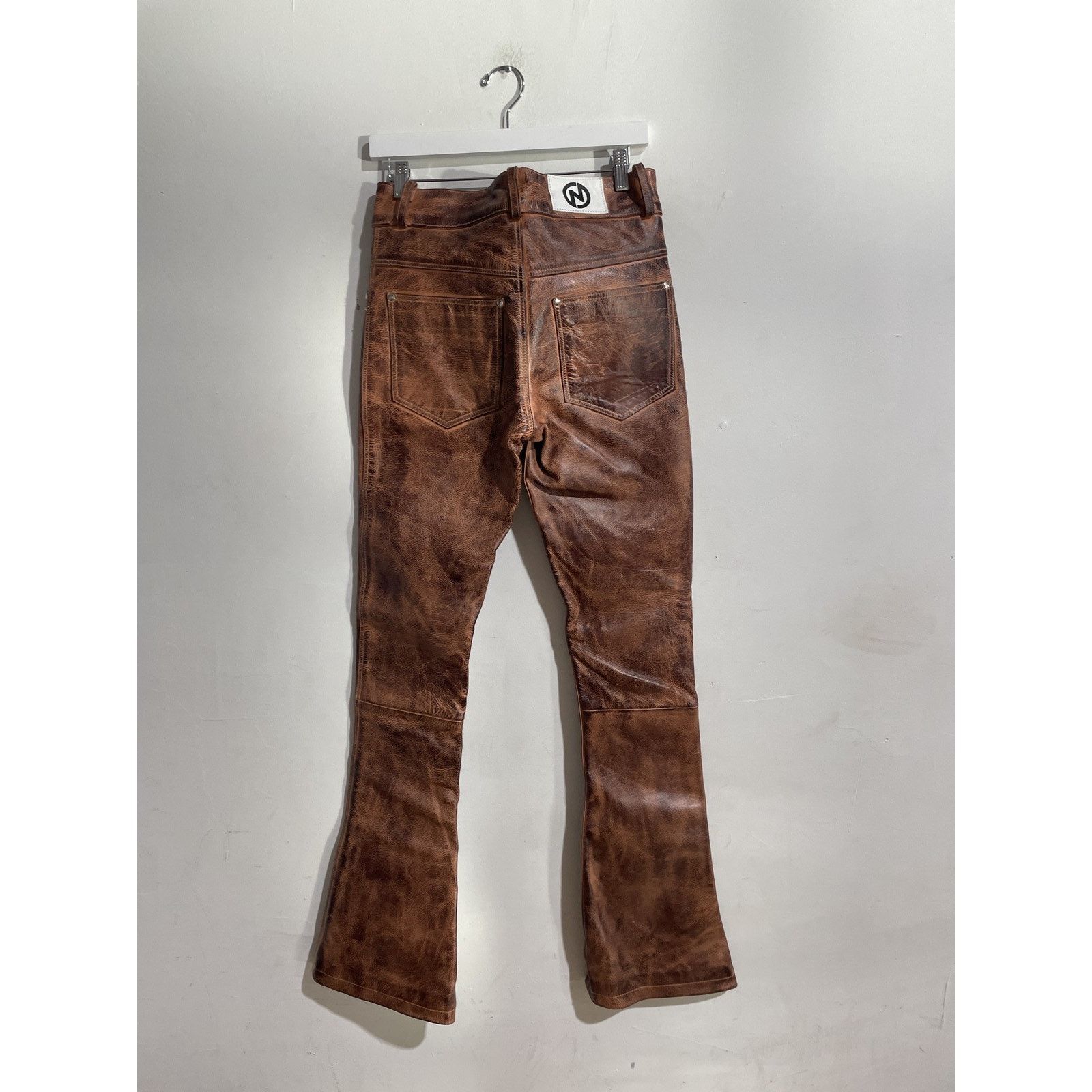 NYRVA NYRVA LEATHER BOOTCUT PANT SIZE 30 NEW Size US 30 / EU 46 - 2 Thumbnail