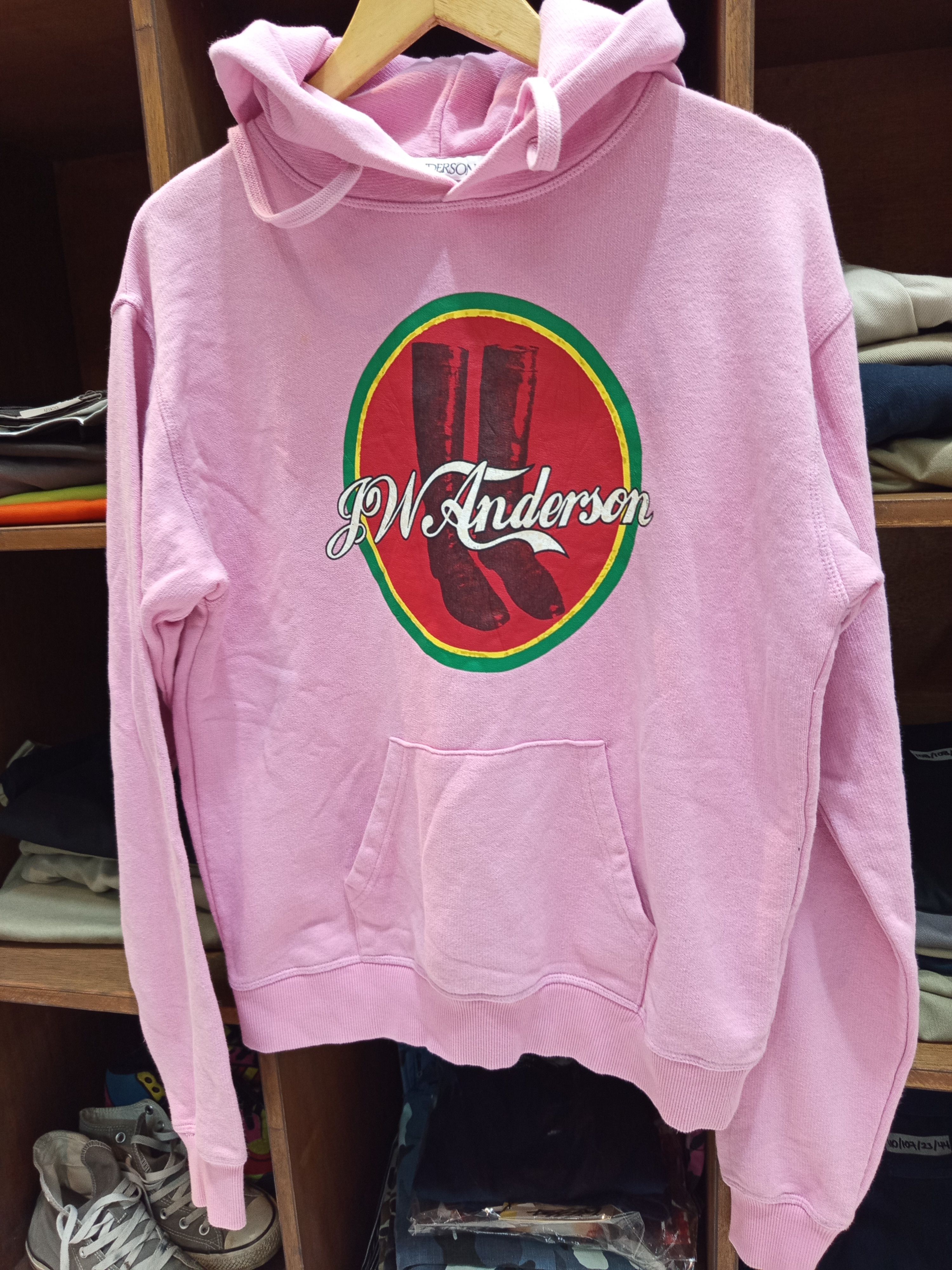 JW Anderson JW Anderson Pink Cola Boots Hoodie Size S / US 4 / IT 40 - 3 Thumbnail
