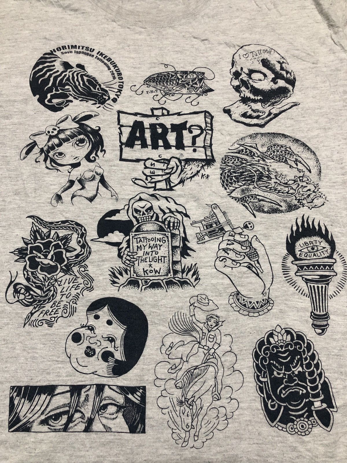 Fuck Art, Make Tees × Japanese Brand × Vintage Vintage Y2K Japanese Brands Art Tshirt Size US L / EU 52-54 / 3 - 2 Thumbnail