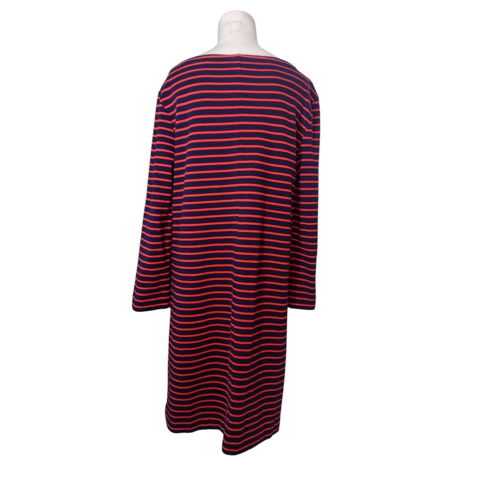 J.Crew J Crew Ponte Knit Striped Dress Size L Nautical Stretch Comf Size L / US 10 / IT 46 - 4 Thumbnail