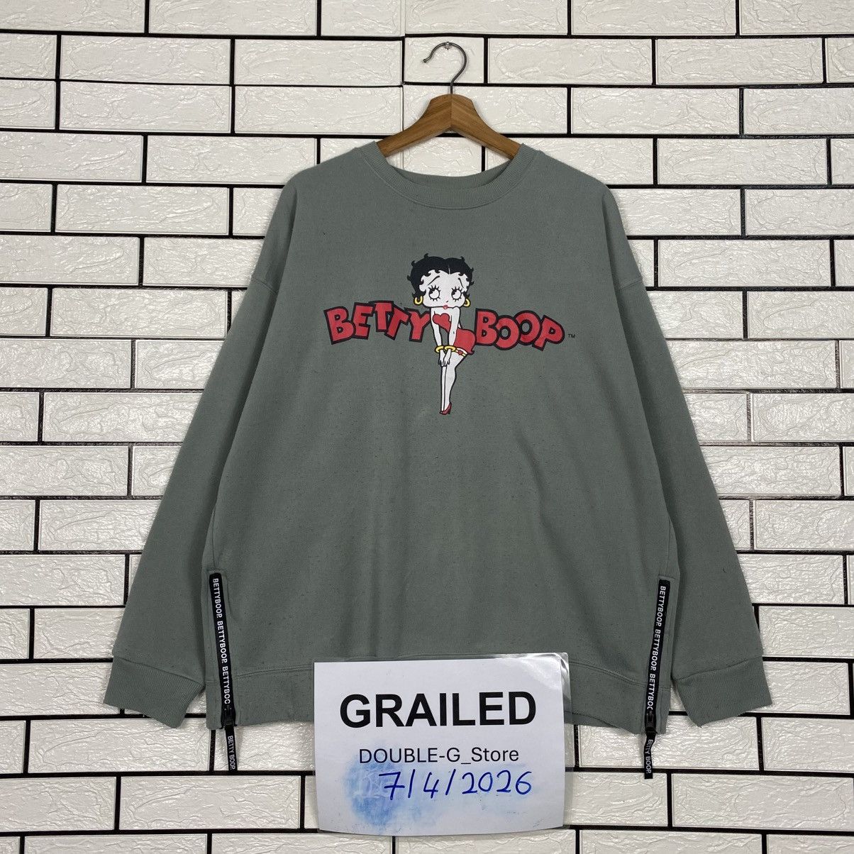 Japanese Brand 📌Vintage Sweatshirt BettyBoop Big Logo Size US L / EU 52-54 / 3 - 1 Thumbnail