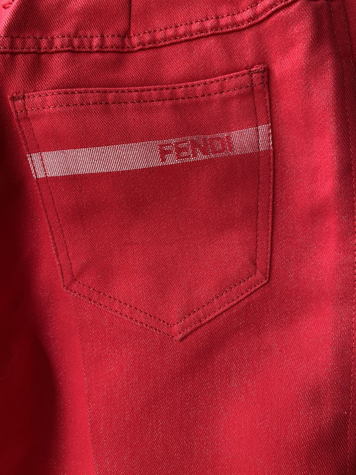 Fendi FENDI Red Pattern Casual Long Jeans Size 27" / US 4 / IT 40 - 6 Thumbnail