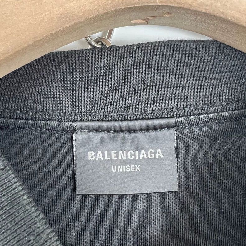 Balenciaga Balenciaga Black Ai Generation Destruction Short Sleeve Size US S / EU 44-46 / 1 - 5 Thumbnail