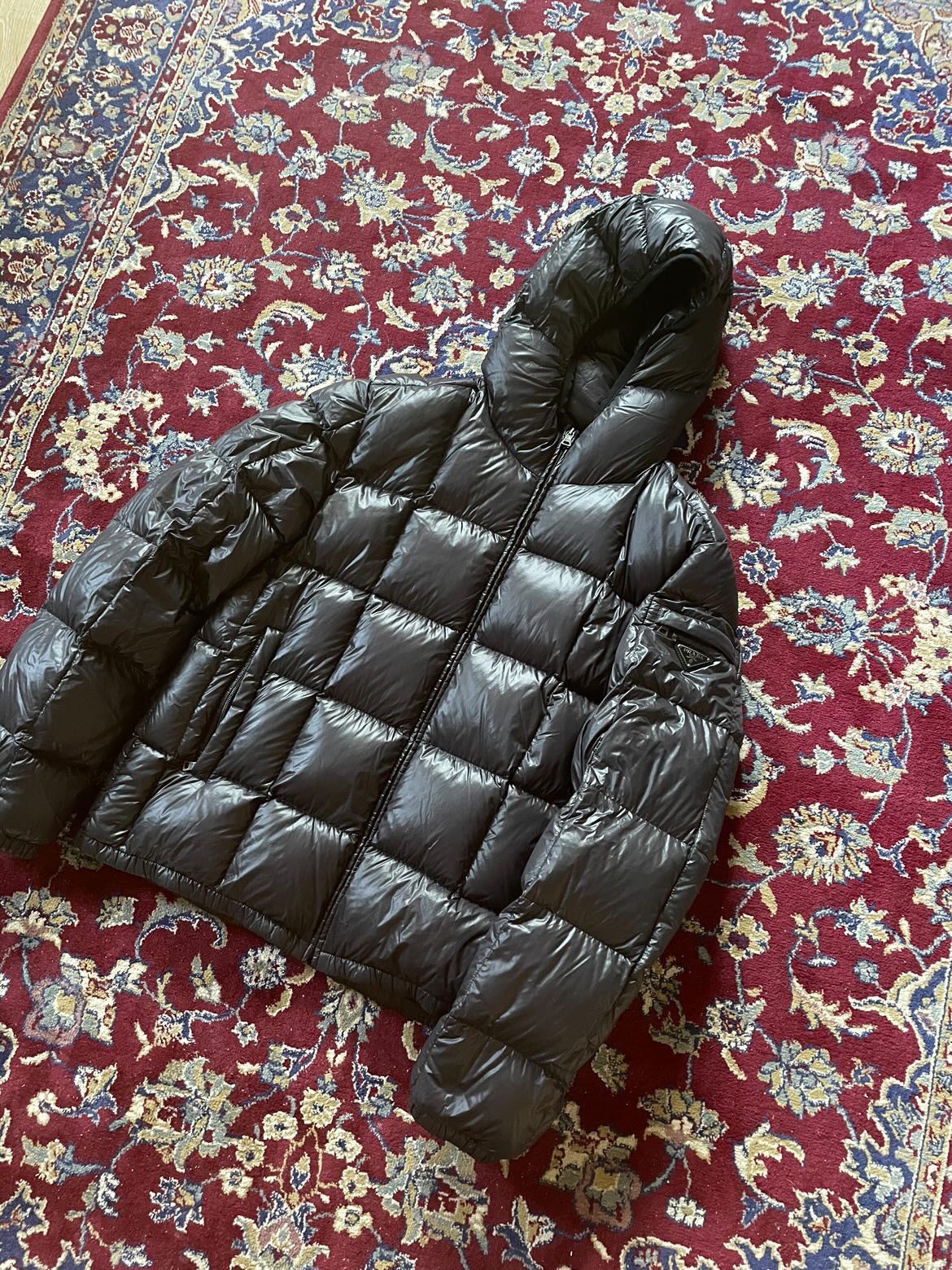 image of Prada Puffer In Size in Black, Men's