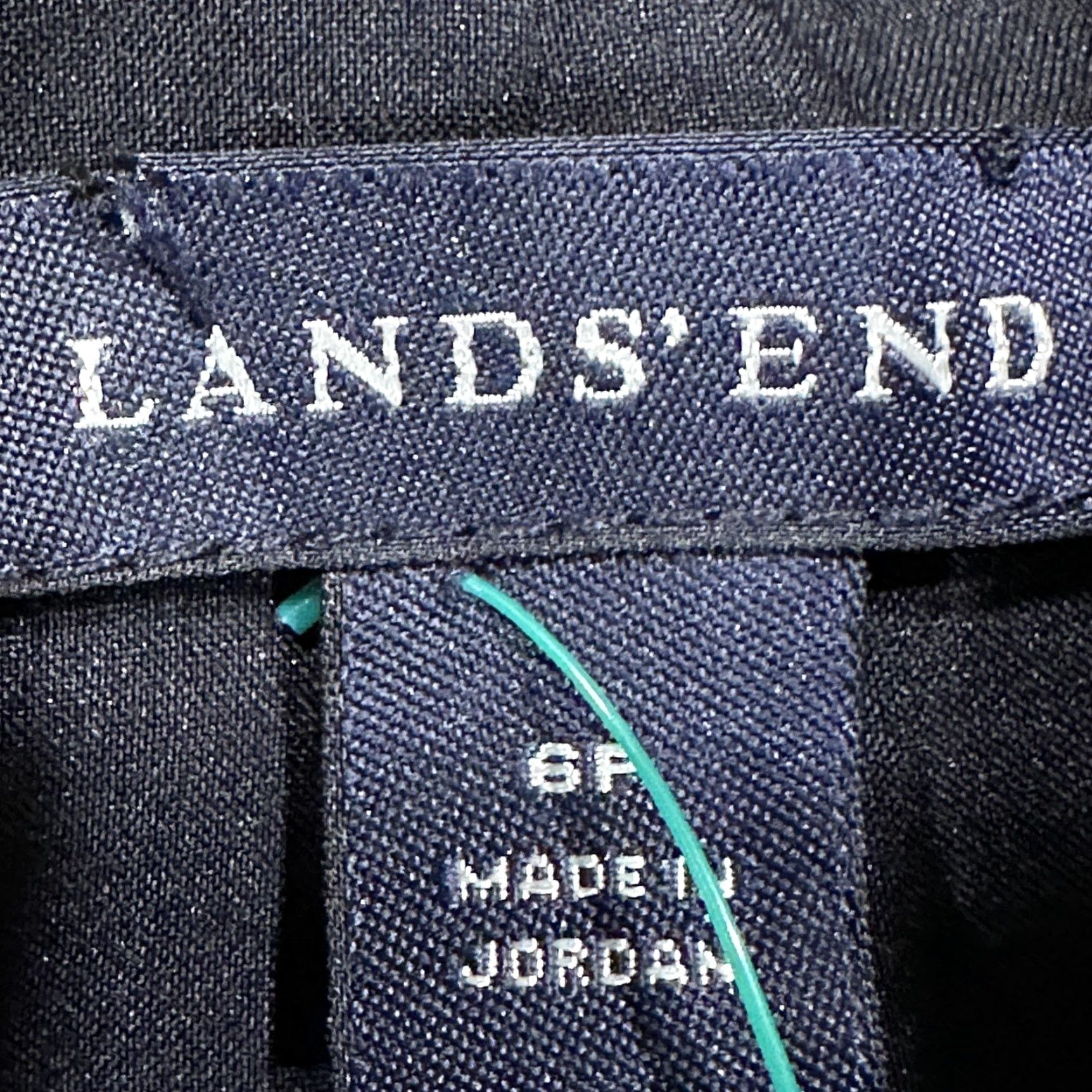 Lands' End Lands' End Blazer 6P Gray Notch Single-Breasted Lined Wool Blend 100% Polyester Petite Women Office Career Size M / US 6-8 / IT 42-44 - 6 Thumbnail