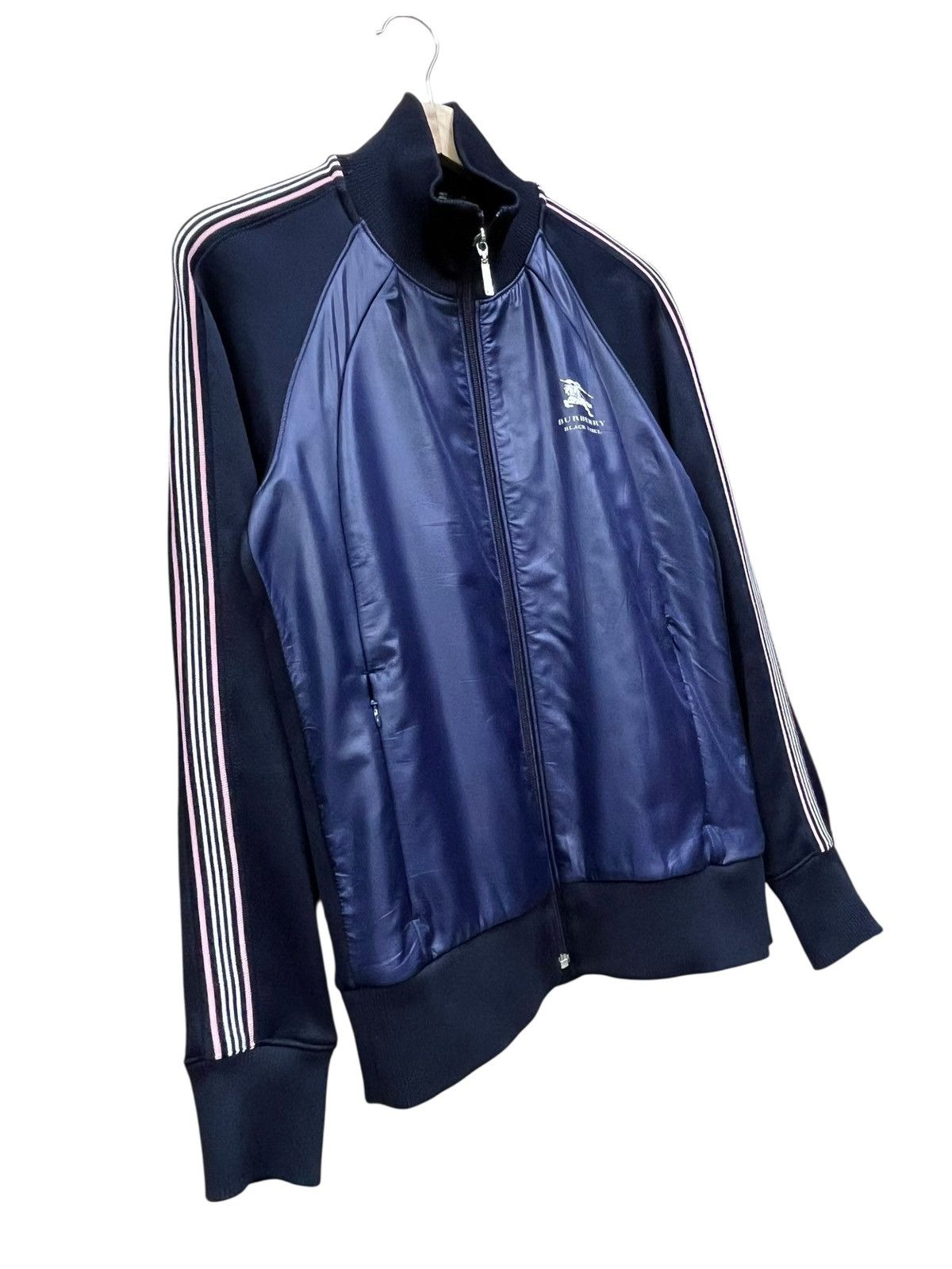 Burberry 🔥Vintage Burberry Black Label Hybrid Stripe Track Jacket Size US S / EU 44-46 / 1 - 3 Thumbnail