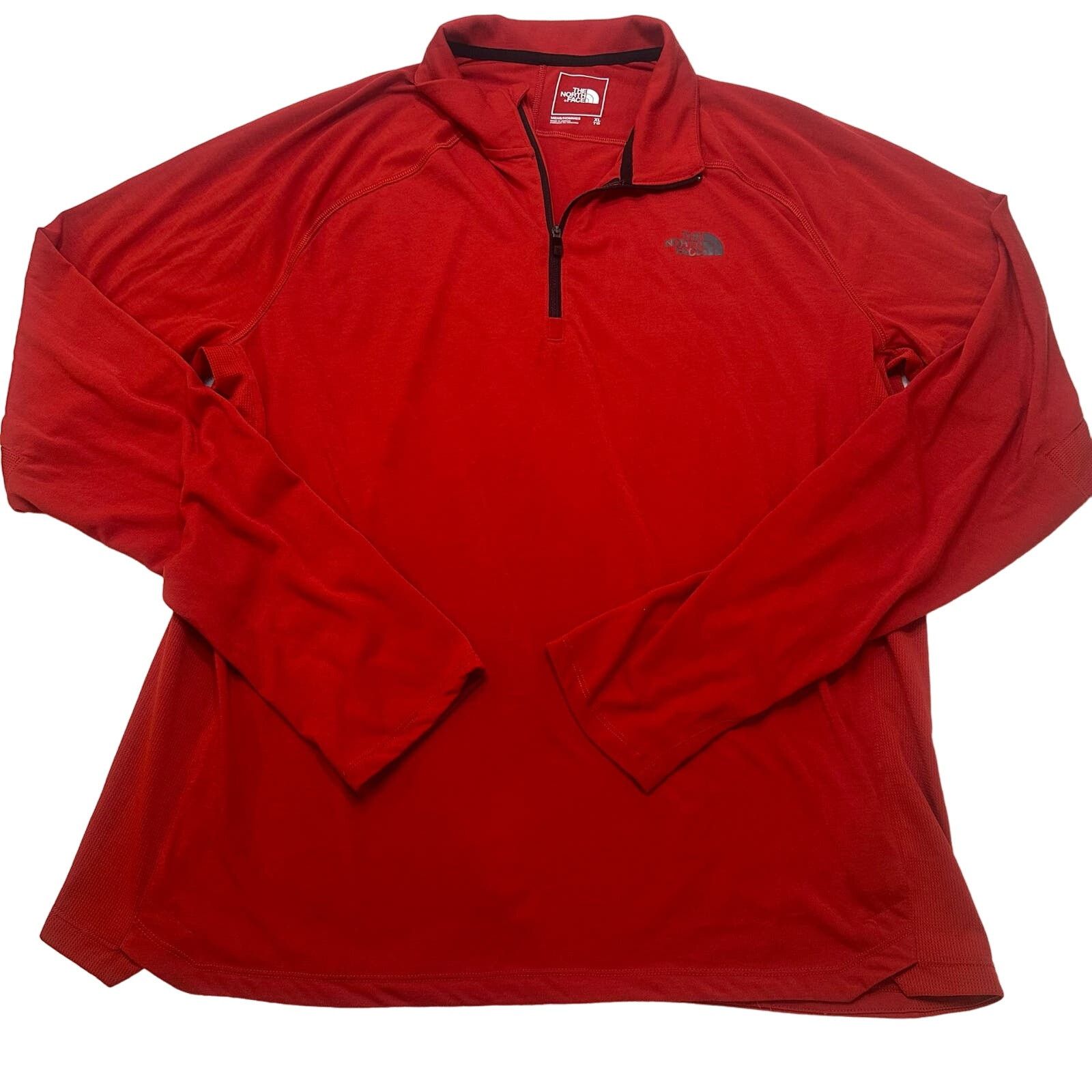The North Face The North Face Red 1/4 zip pull over long sleeve top sz XL Size US XL / EU 56 / 4 - 1 Thumbnail