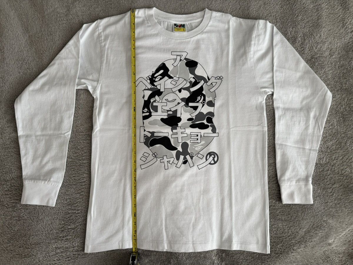 Bape Bape ABC Camo Japanese Letters Long Sleeve Tee Size US L / EU 52-54 / 3 - 12 Thumbnail