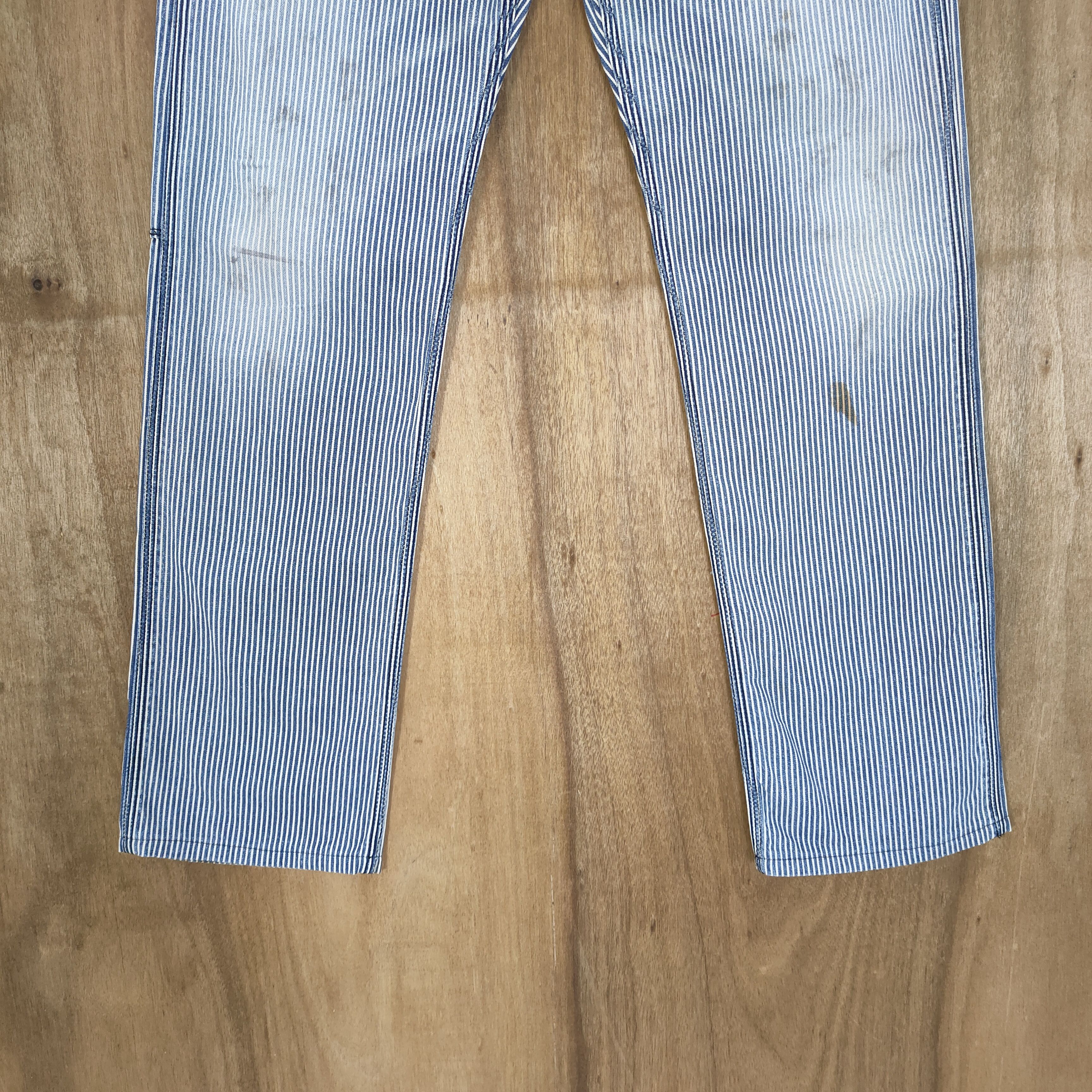 Solid and Striped VINTAGE MADE IN NIPPON FADED HICKORY STRIPE BUSH PANTS Size US 30 / EU 46 - 6 Thumbnail