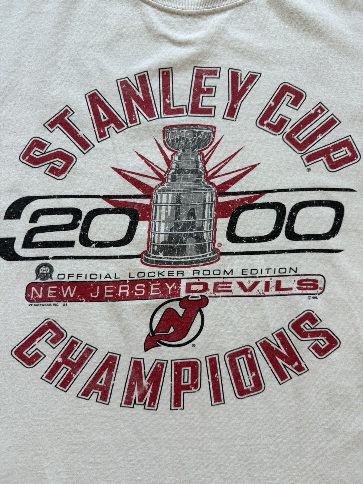 NHL Vintage 2001 New Jersey Devils NHL Stanley Cup Champions Size US XXL / EU 58 / 5 - 3 Thumbnail