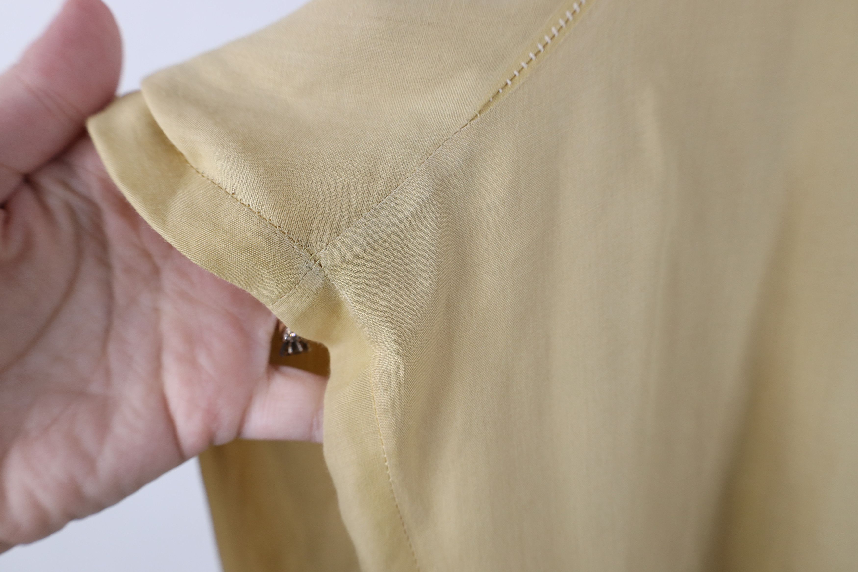 Vintage Vintage 60s Streetwear Collared Button Shirt Yellow USA Size US M / EU 48-50 / 2 - 5 Thumbnail