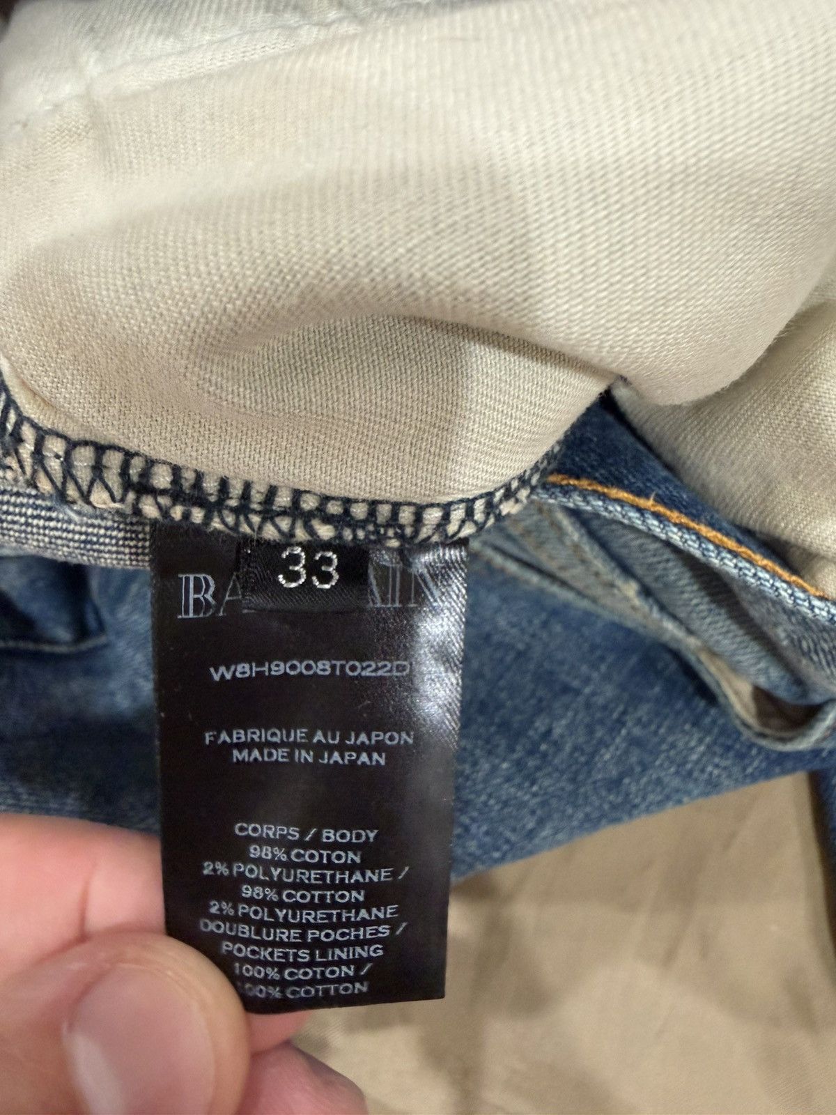 Balmain Balmain blue jeans slim fit jeans size 33 Size US 33 - 3 Thumbnail