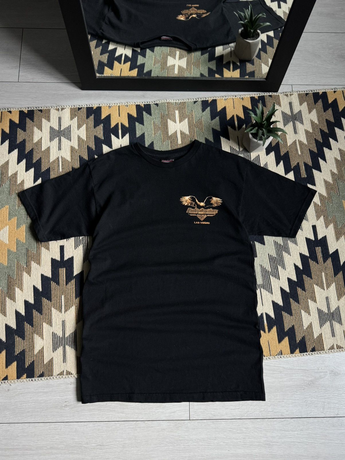 Harley Davidson Vintage Harley Davidson Big Logo Eagle T-shirt Size US M / EU 48-50 / 2 - 2 Thumbnail