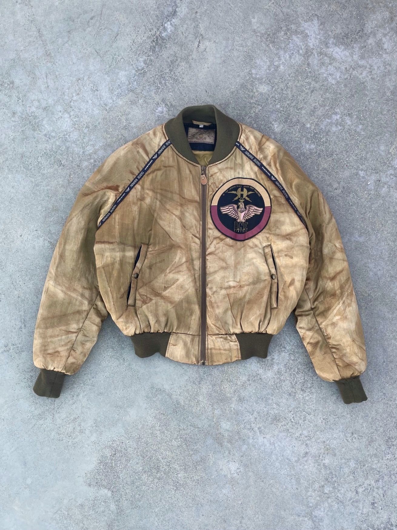 Armani F/W1988 Armani Jeans Stone Washed Bomber Jacket. Size US L / EU 52-54 / 3 - 1 Thumbnail