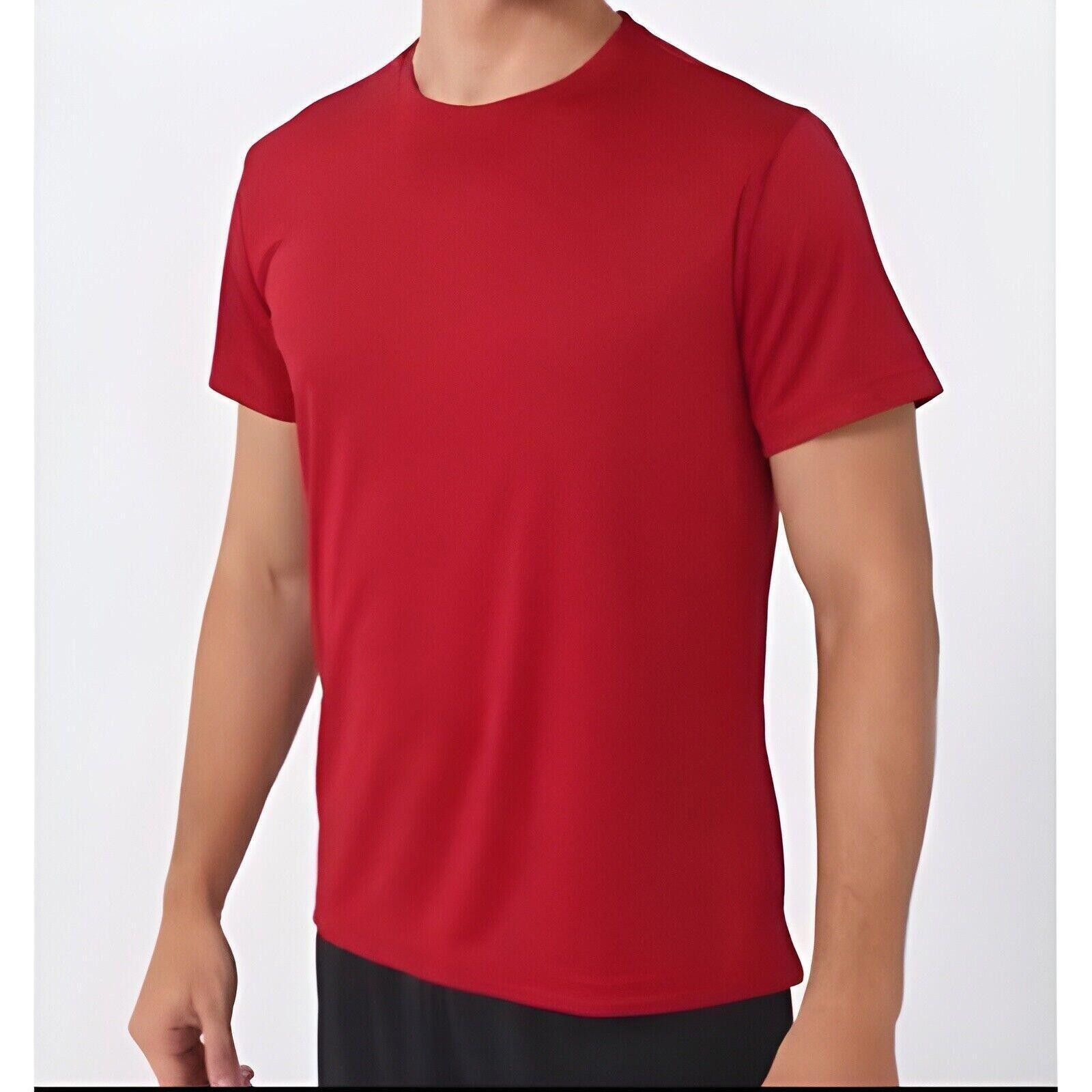 The Unbranded Brand Men's New Red 100% Cotton 2XL T-shirt Size US XXL / EU 58 / 5 - 4 Thumbnail
