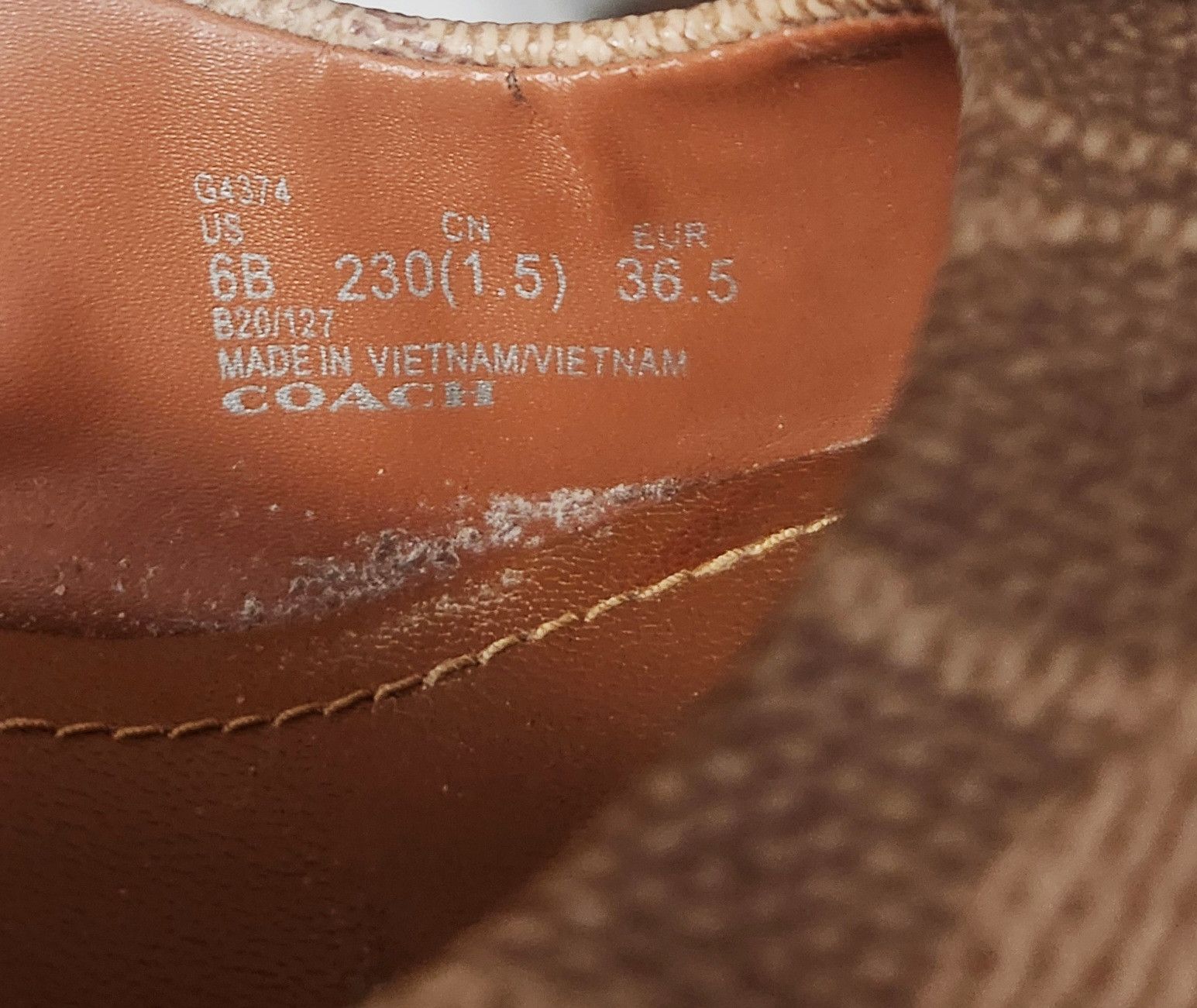 Coach × Designer COACH Waverly Pump with Beadchain Women Size 6 B Tan (G4374) Size US 6 / IT 36 - 13 Thumbnail