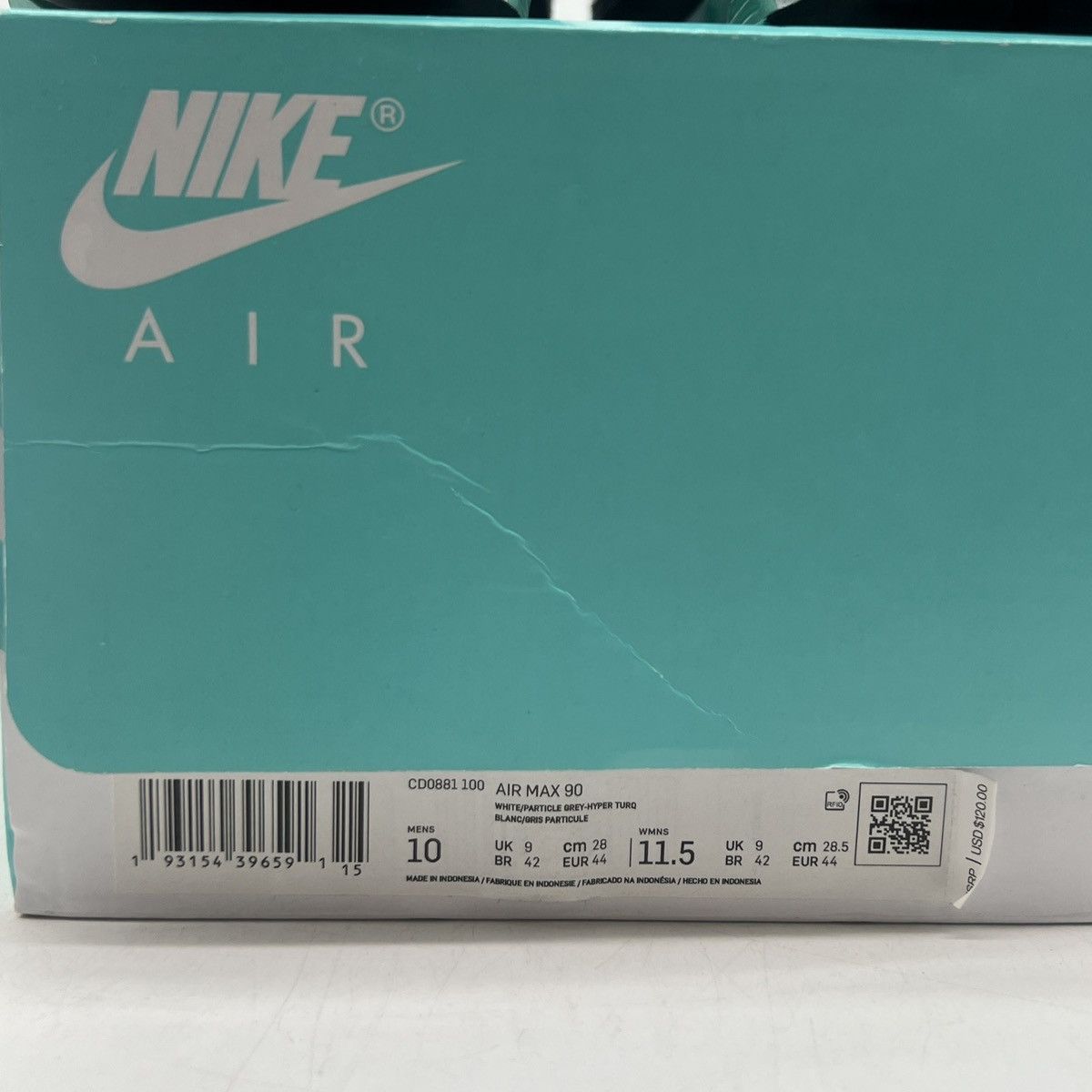 Nike Air max 90 hyper turquoise Size US 10 / EU 43 - 6 Thumbnail