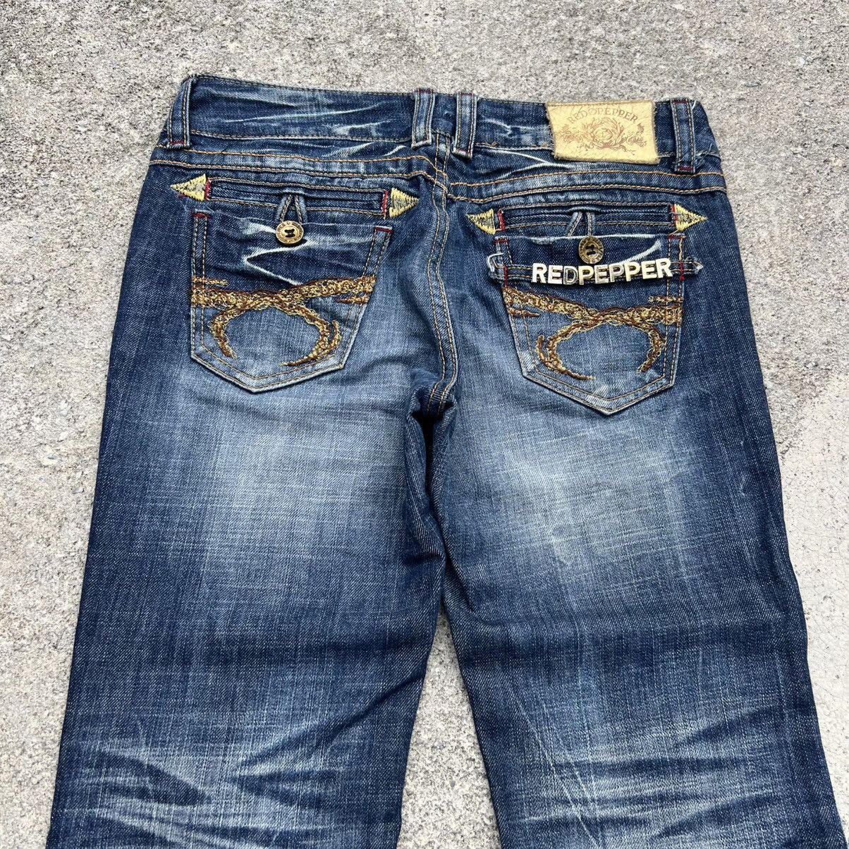 Japanese Brand “REDPEPPER” ACID WASH FLARE JEANS Size 28" / US 6 / IT 42 - 13 Thumbnail