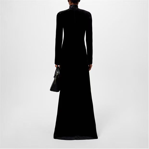 Balenciaga o1g2r1mq0924 Maxi Dresses in Black Size M / US 6-8 / IT 42-44 - 6 Thumbnail