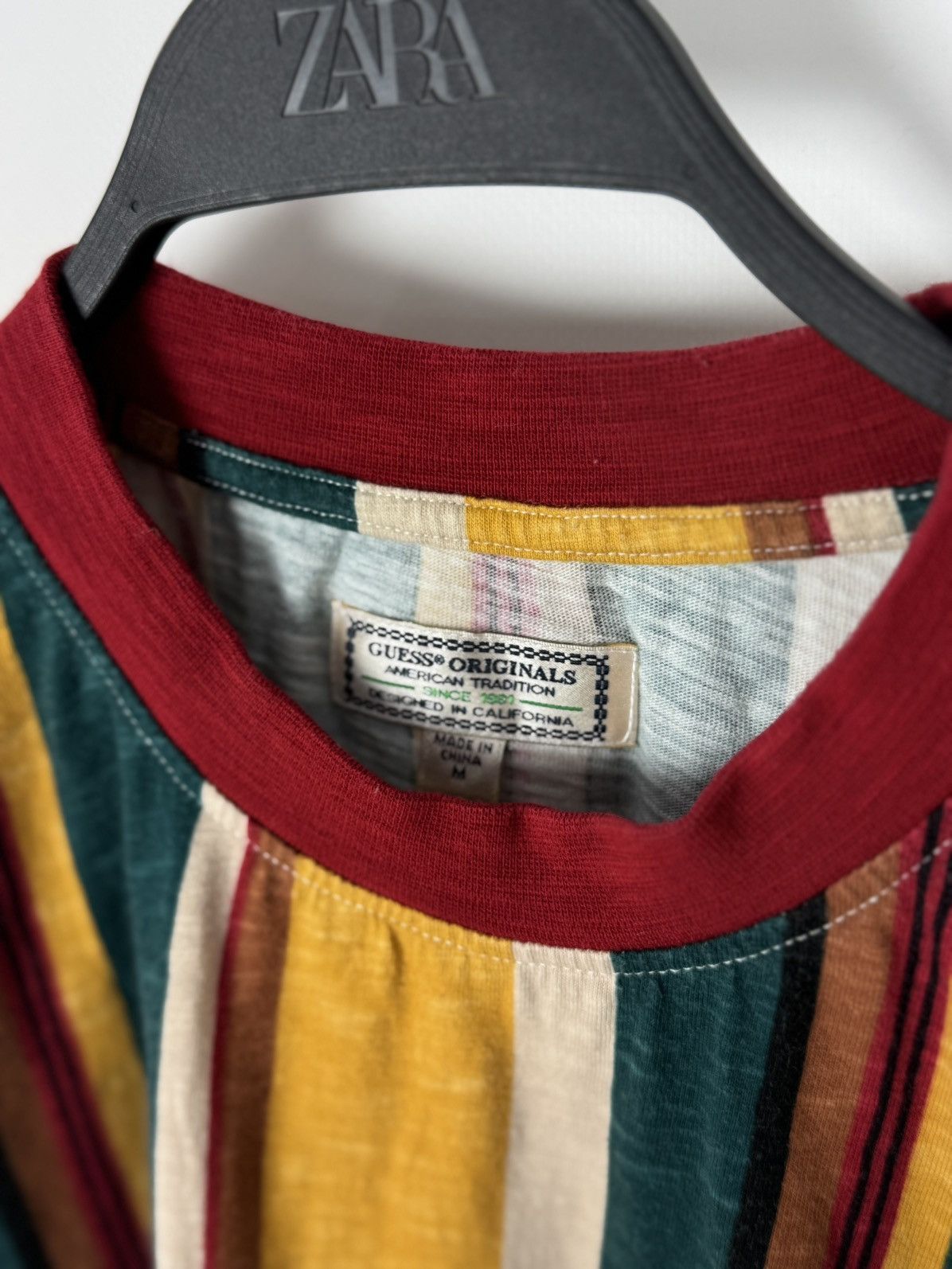 Guess Guess Originals Los Angeles Striped L/S T-Shirt Size US M / EU 48-50 / 2 - 4 Thumbnail